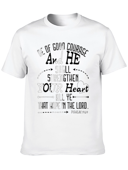 Be of Good Courage T-Shirt - Christian Faith Tee