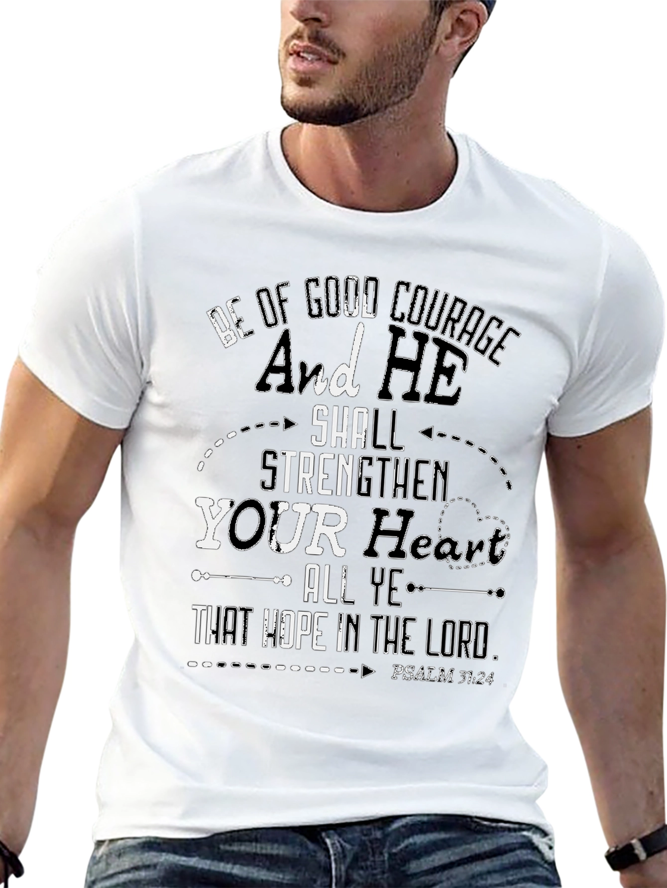 Be of Good Courage T-Shirt - Christian Faith Tee