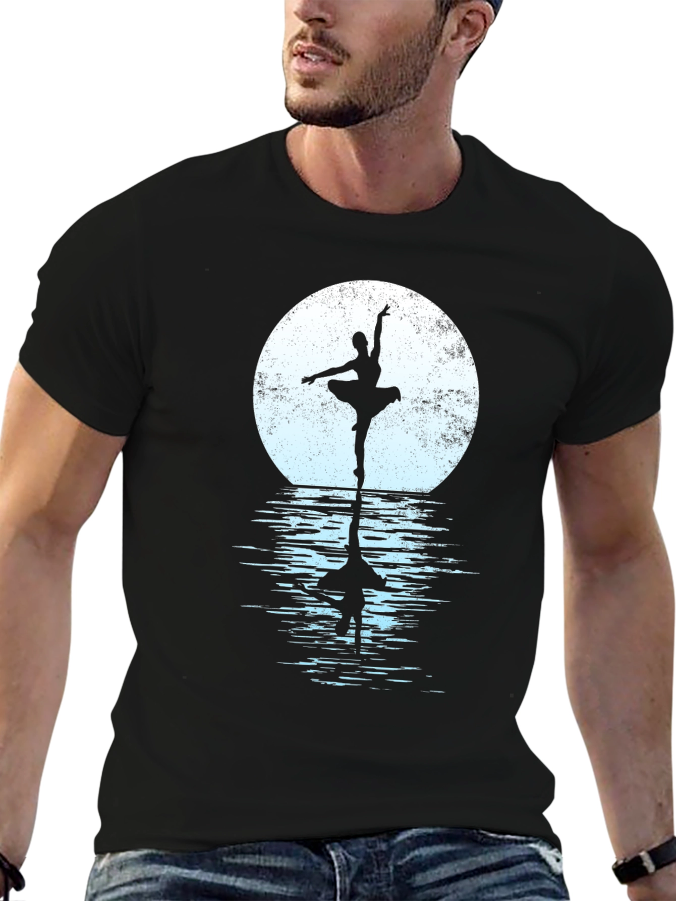 Ballerina Moon Silhouette T-Shirt