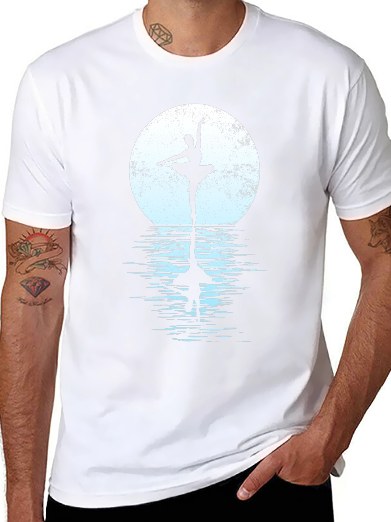 Ballerina Moon Silhouette T-Shirt