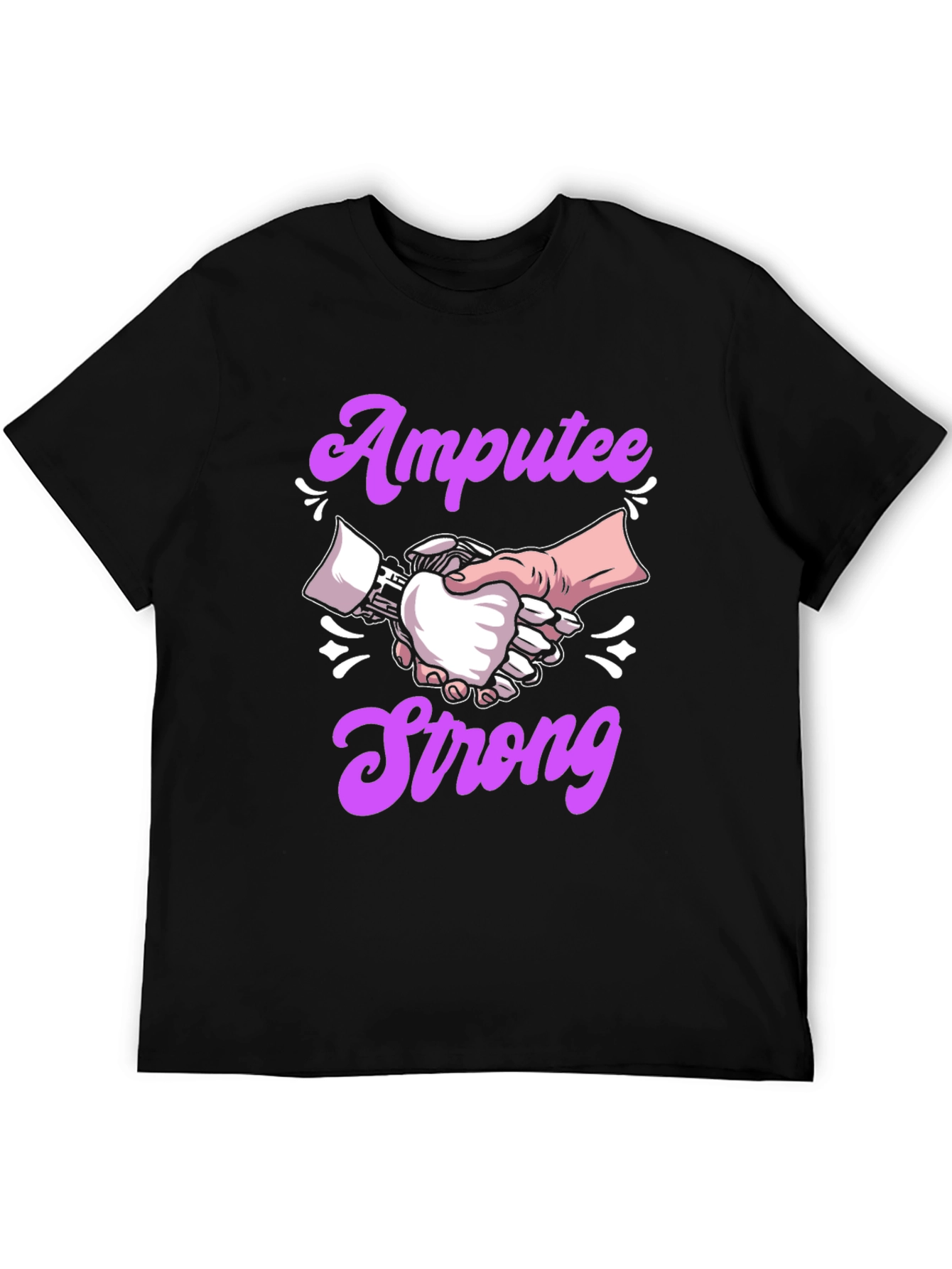 Amputee Strong T-Shirt - Handshake Design