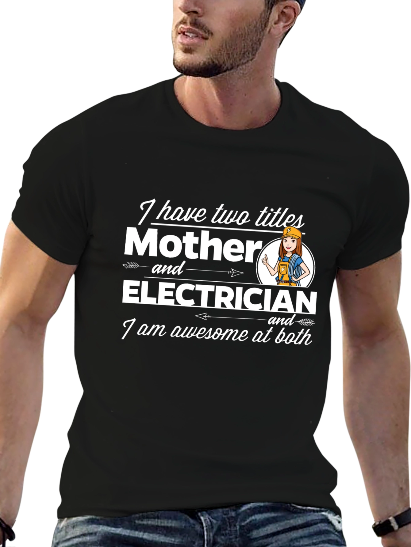 Mother and Electrician Awesome T-Shirt
