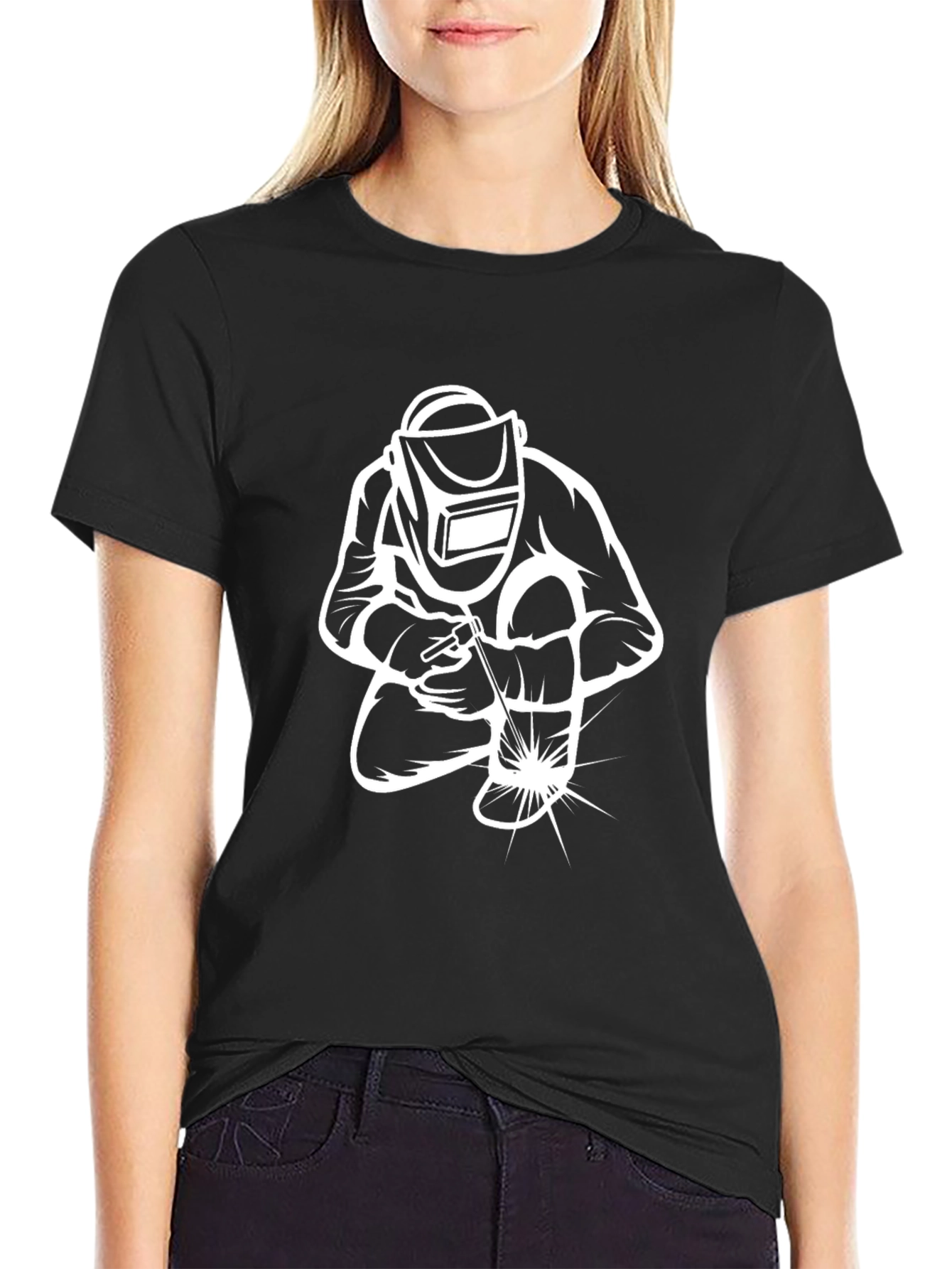 Welder T-Shirt Black Graphic Tee