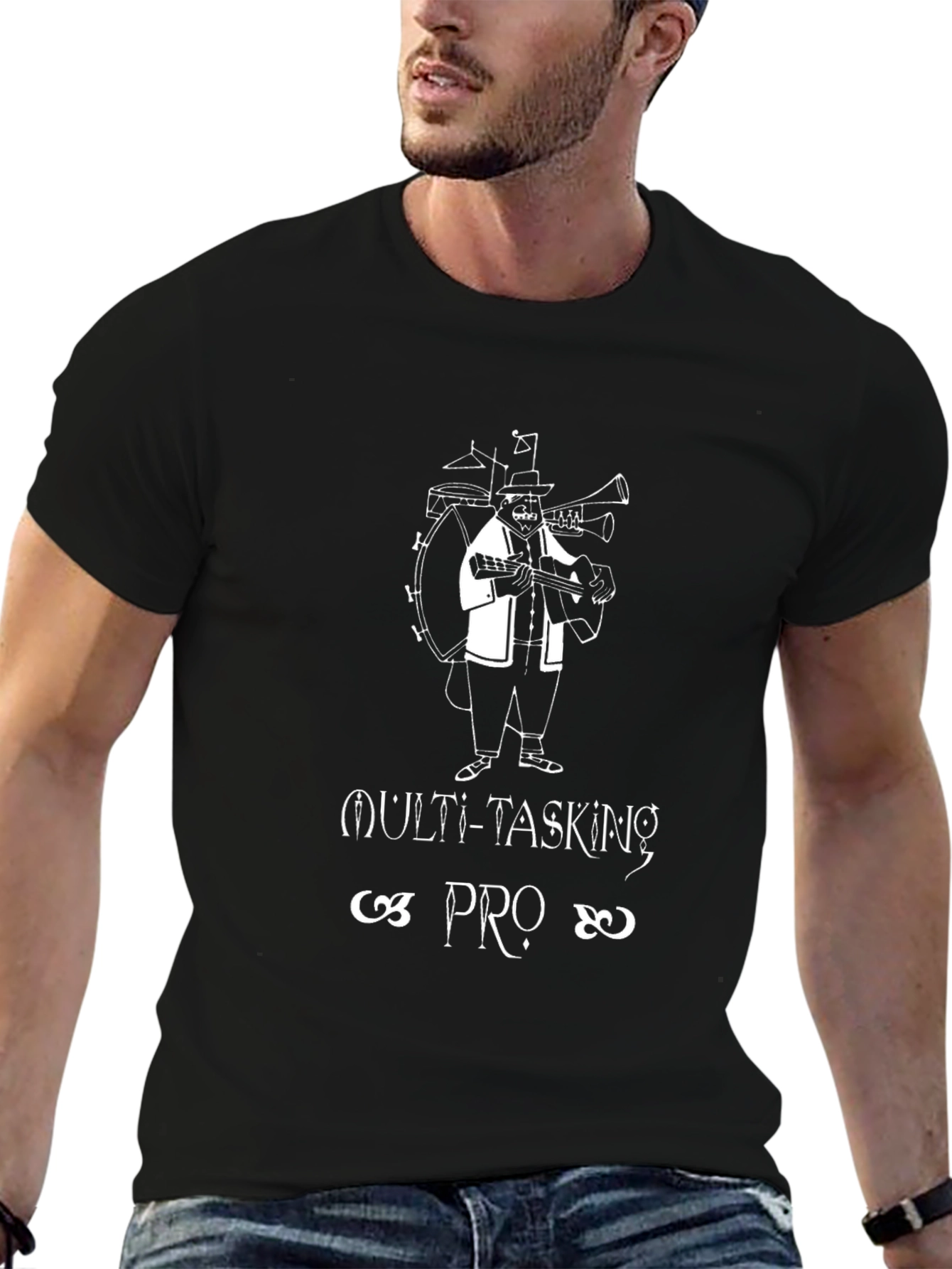 Multi-Tasking Pro Black T-Shirt