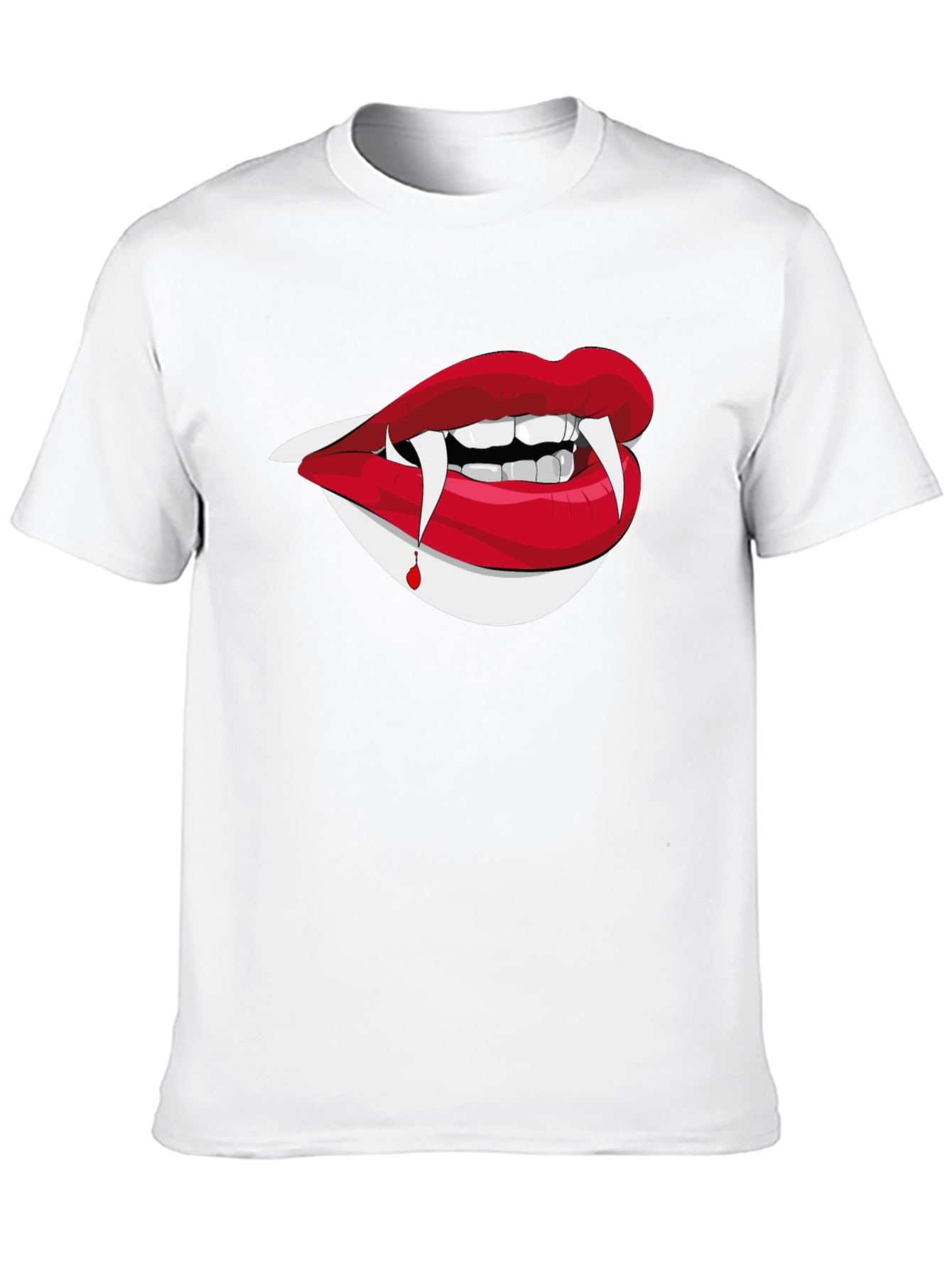 Vampire Lips Graphic Tee - Halloween Ready