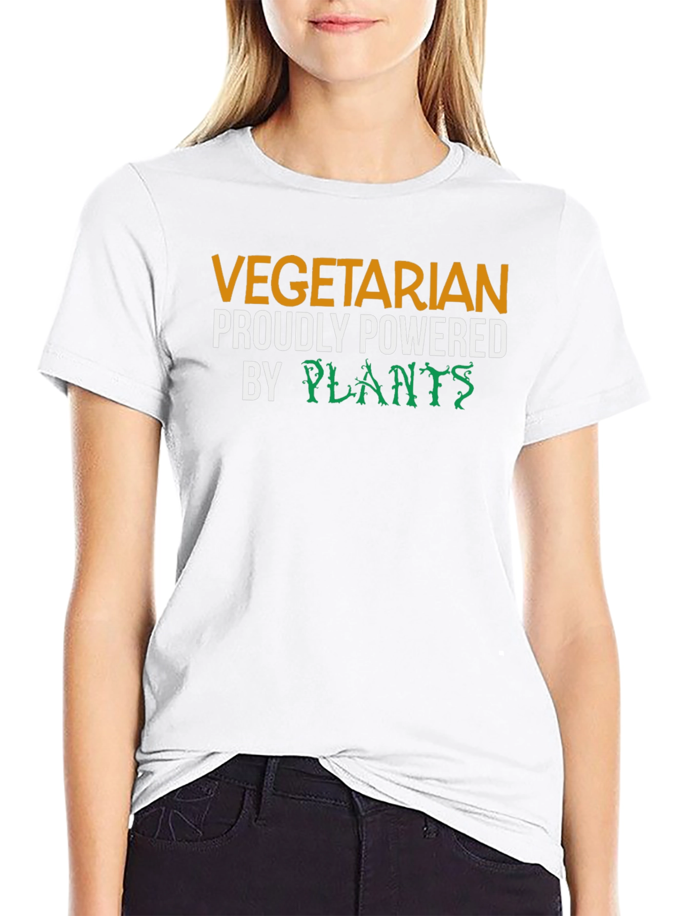 Vegetarian Proudly Powered By Plants T-Shirt