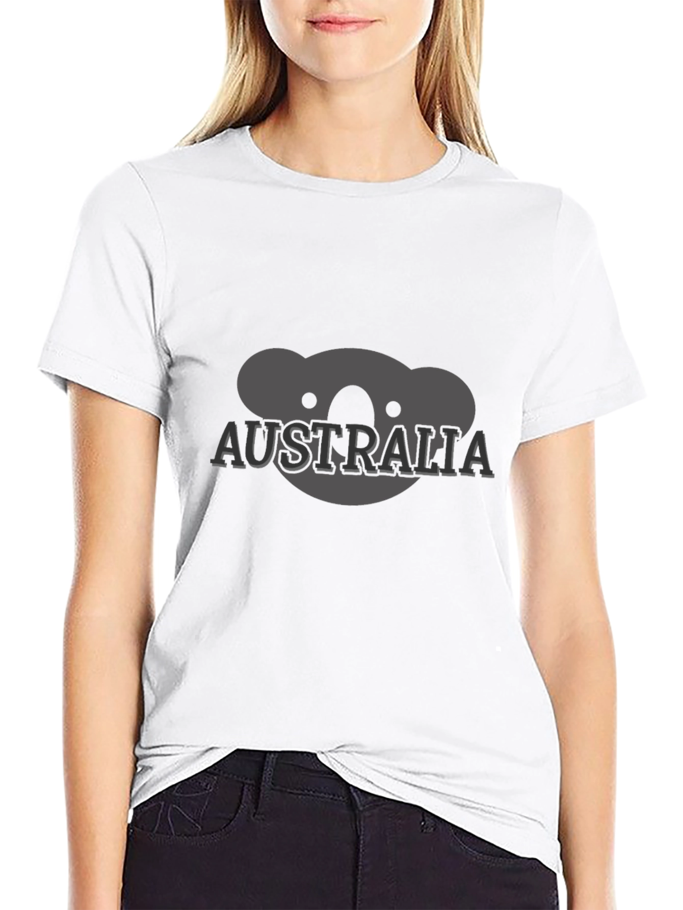 Australia Koala Graphic Tee - Black