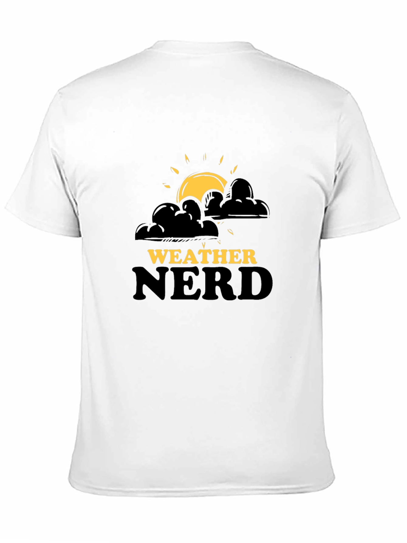 Weather Nerd Graphic T-Shirt - Black