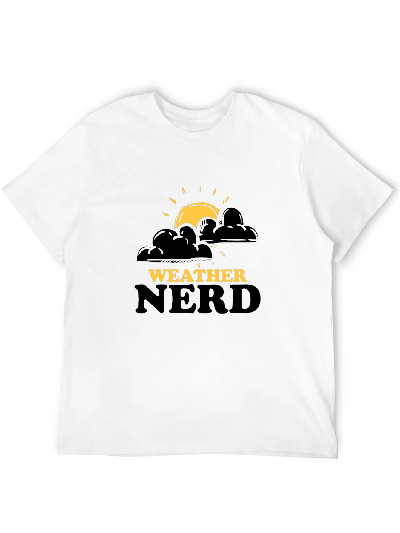 Weather Nerd Graphic T-Shirt - Black