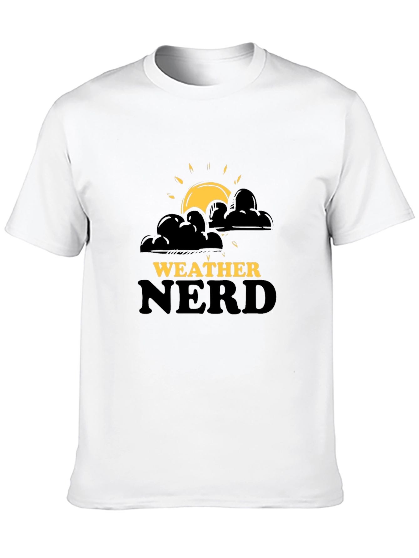 Weather Nerd Graphic T-Shirt - Black