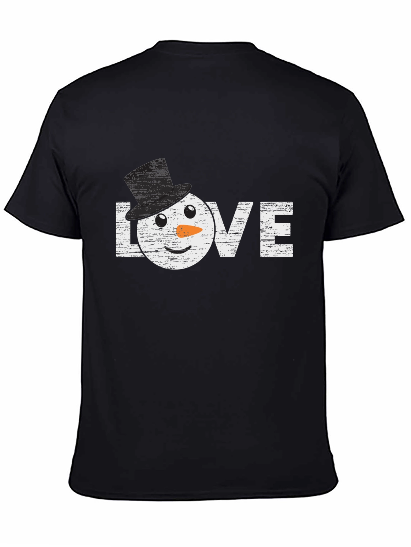 Snowman Love Graphic T-Shirt Winter Holiday Top