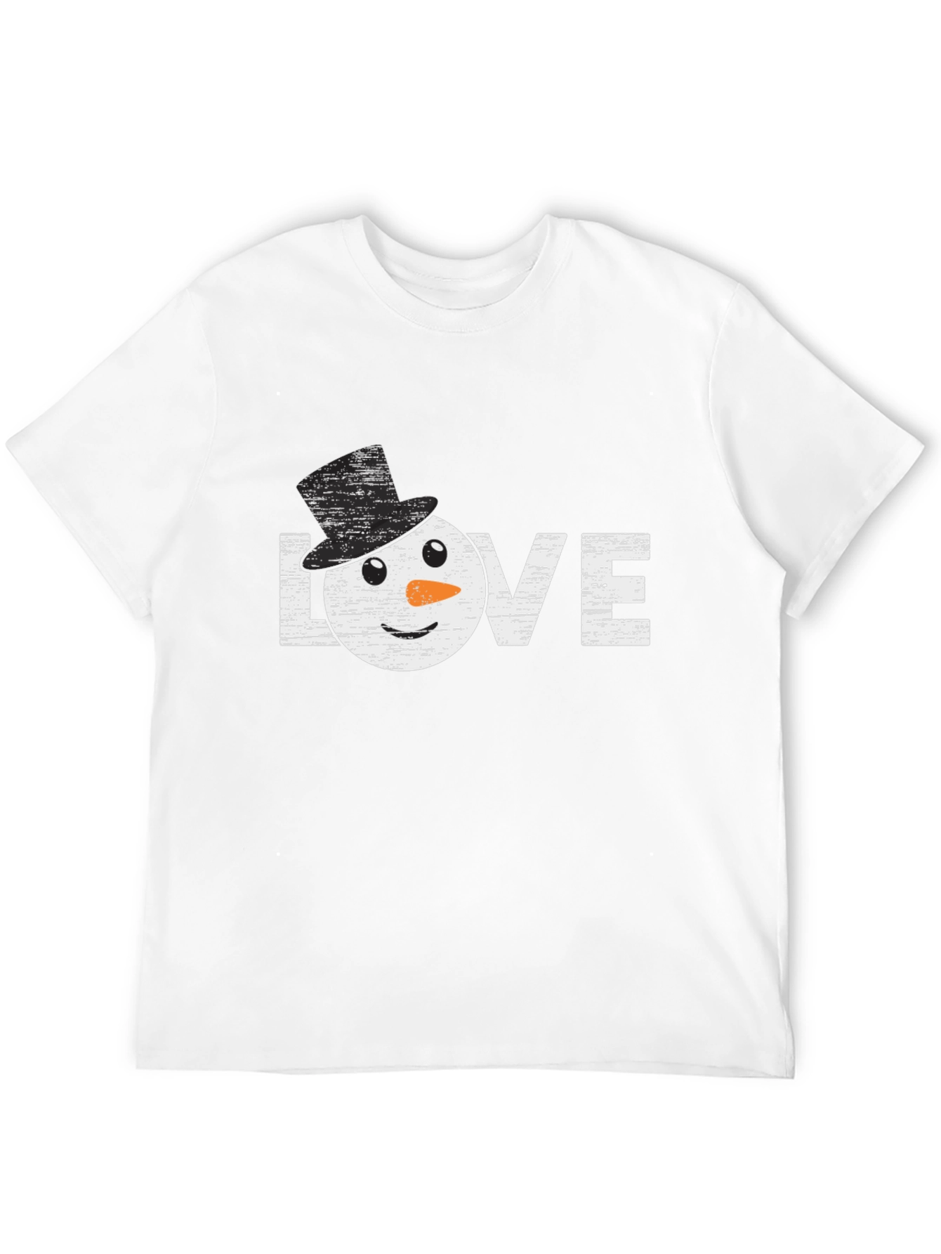 Snowman Love Graphic T-Shirt Winter Holiday Top