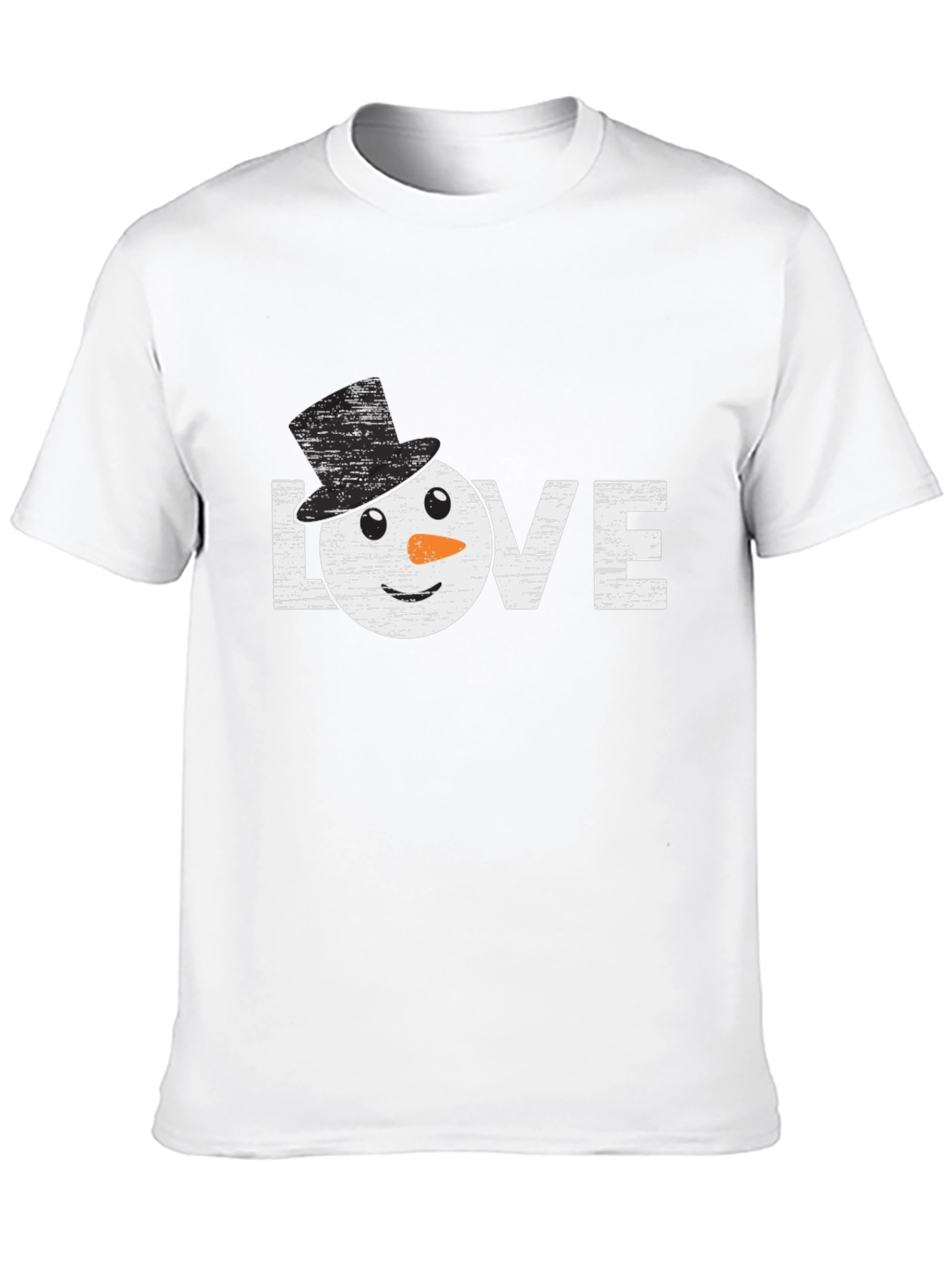 Snowman Love Graphic T-Shirt Winter Holiday Top