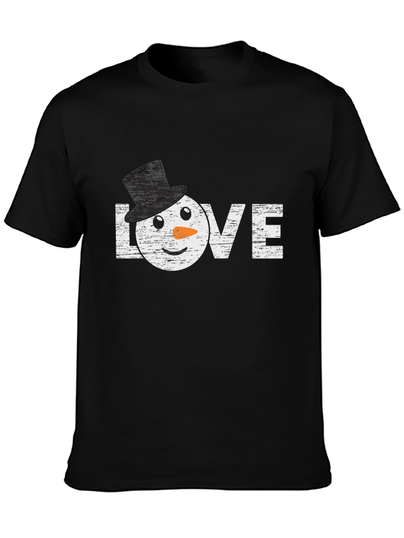 Snowman Love Graphic T-Shirt Winter Holiday Top