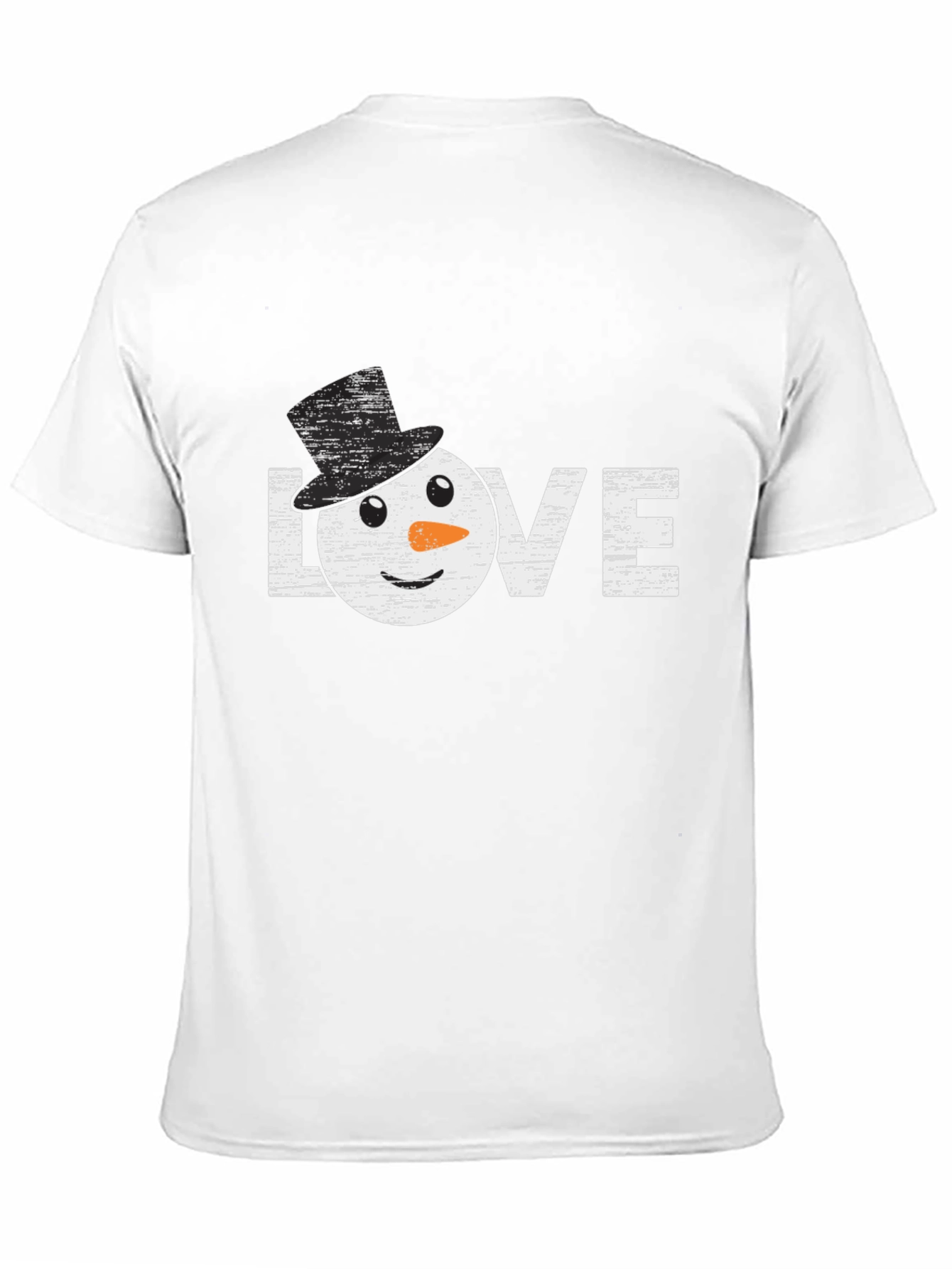 Snowman Love Graphic T-Shirt Winter Holiday Top
