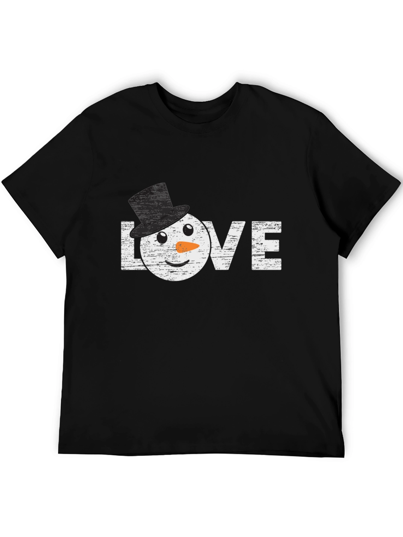 Snowman Love Graphic T-Shirt Winter Holiday Top
