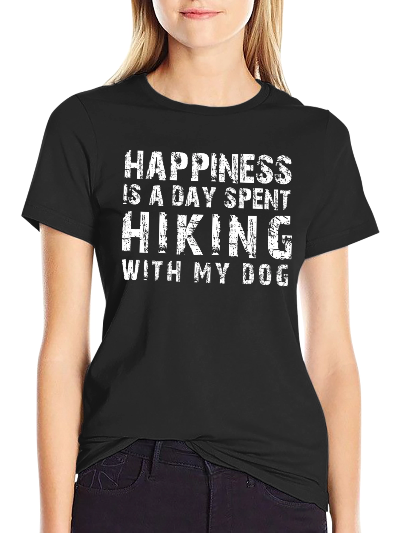 Happiness is Hiking With My Dog T-Shirt