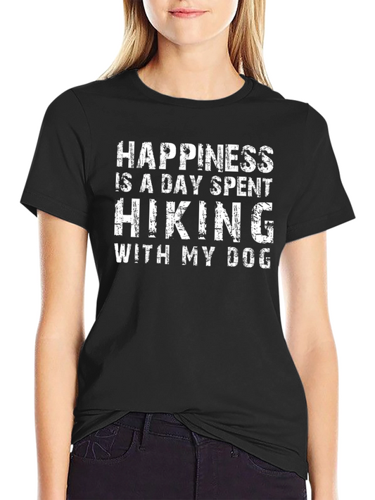 Happiness is Hiking With My Dog T-Shirt