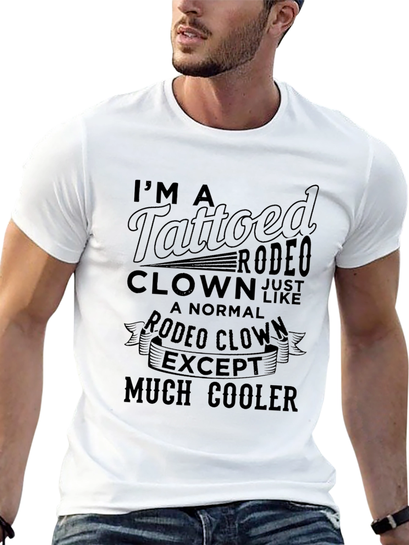Tattooed Rodeo Clown Graphic T-Shirt