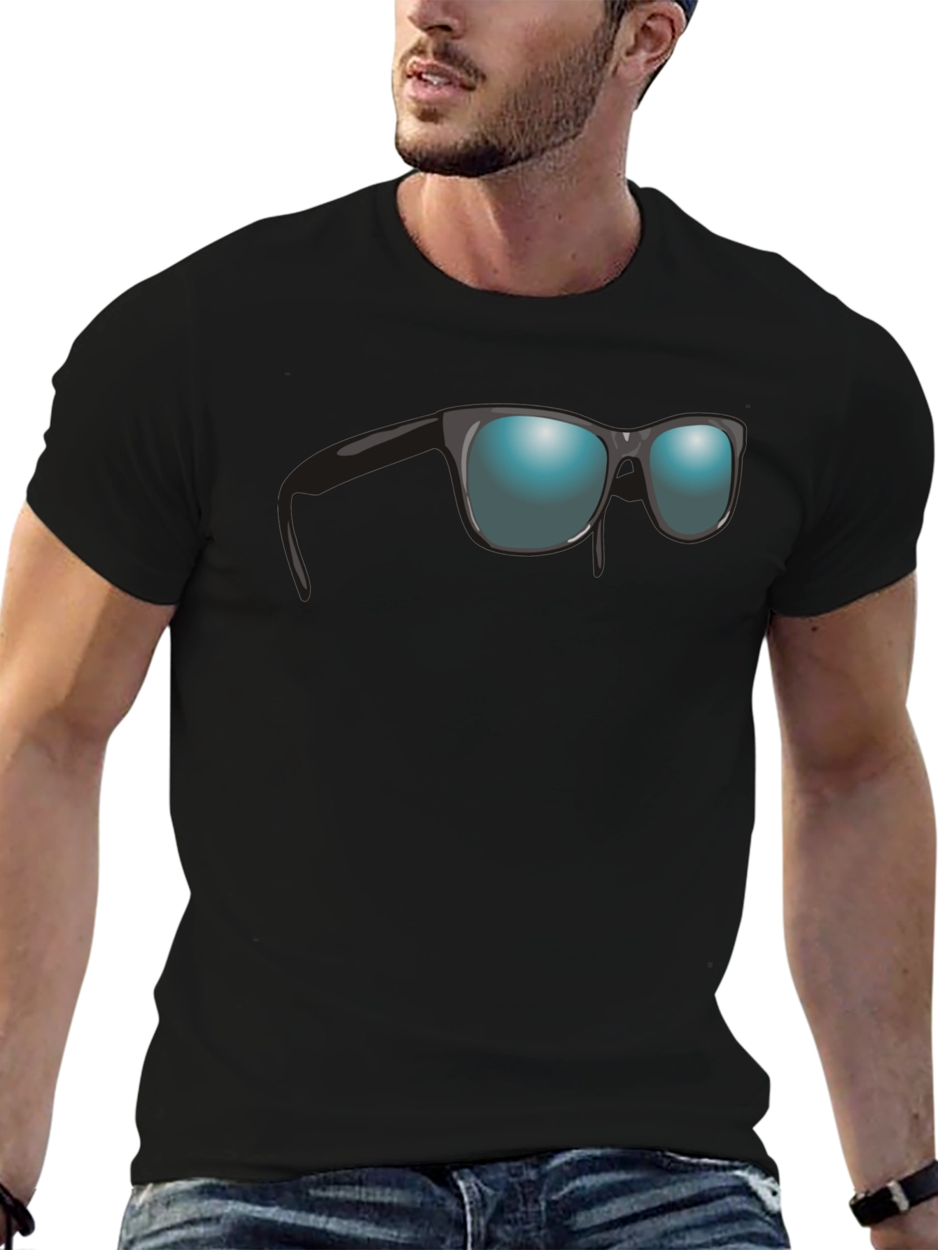 Cool Shades Graphic T-Shirt - Black