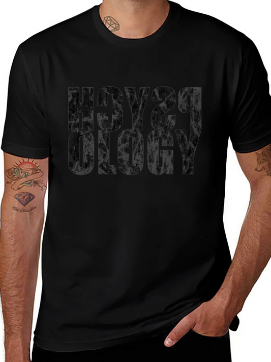 Psychology Black Graphic T-Shirt