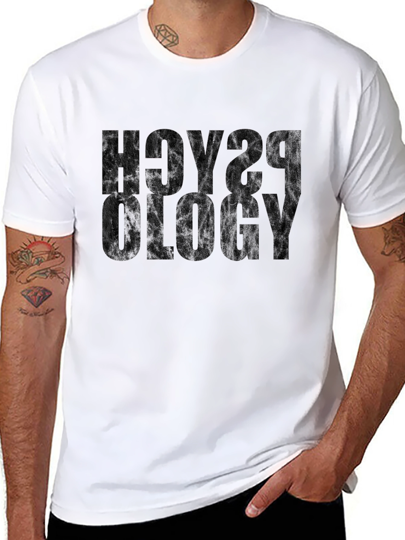 Psychology Black Graphic T-Shirt