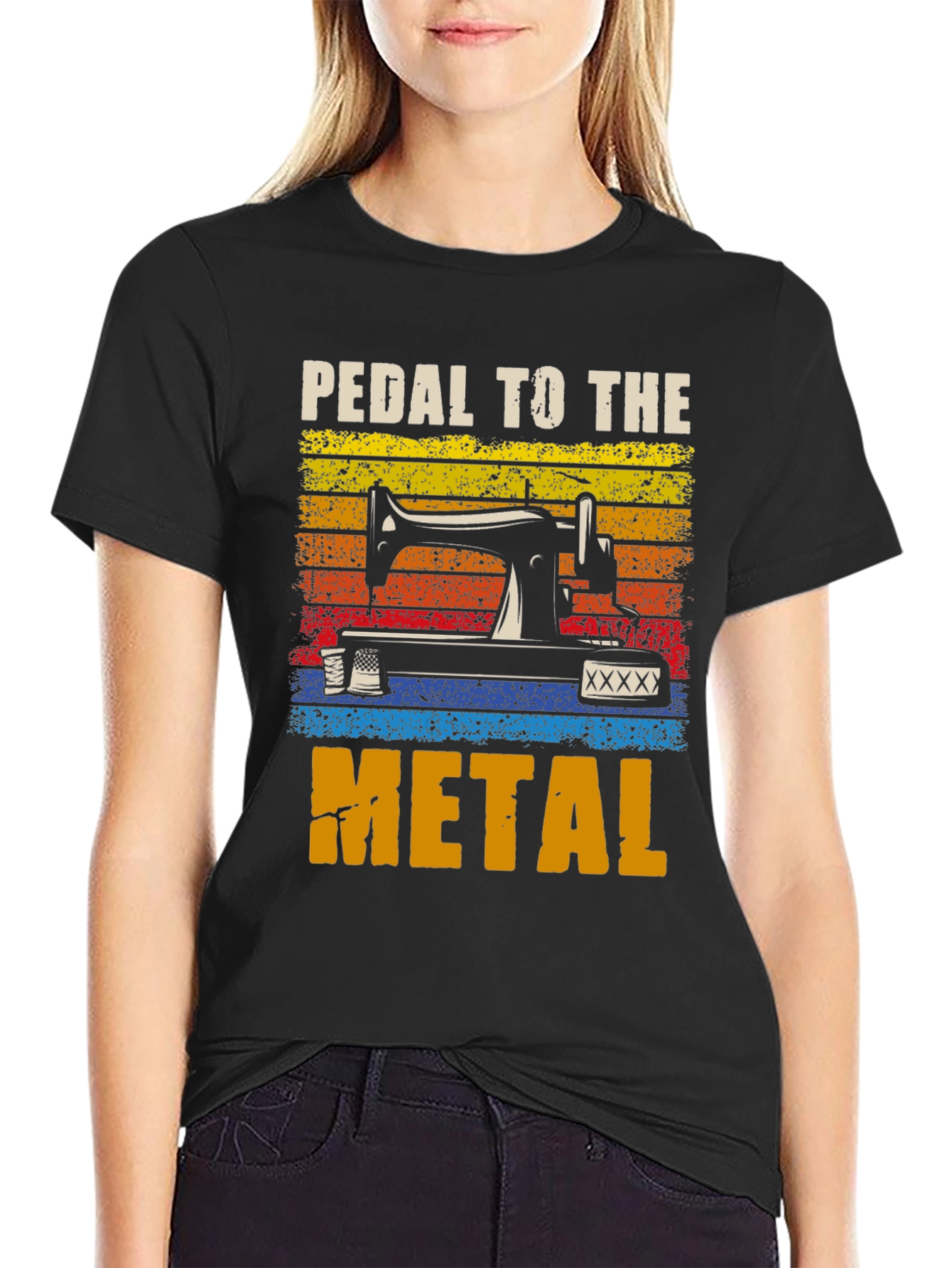 Pedal to the Metal Sewing Machine T-Shirt