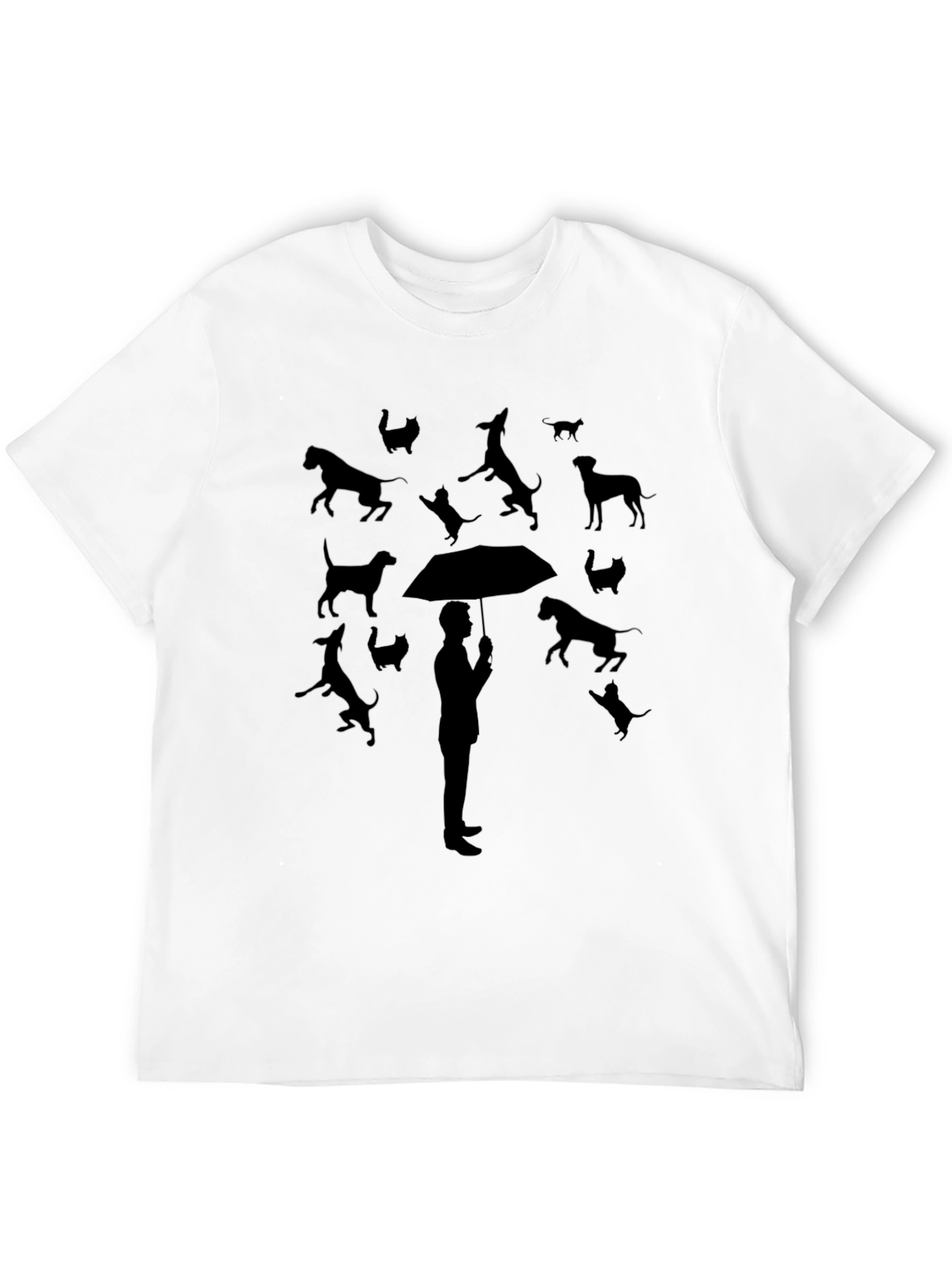 Dog and Cat Rain T-Shirt
