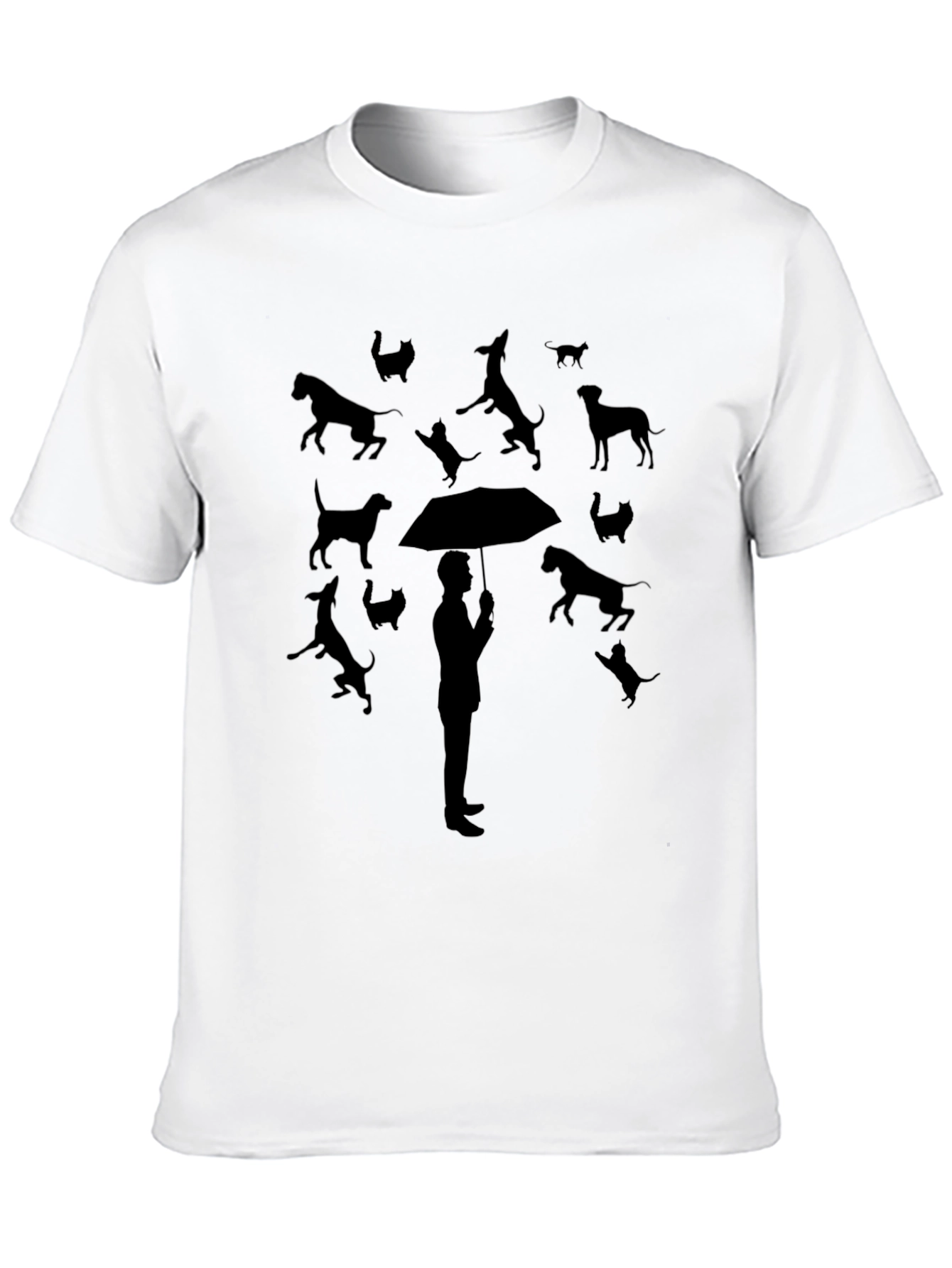 Dog and Cat Rain T-Shirt