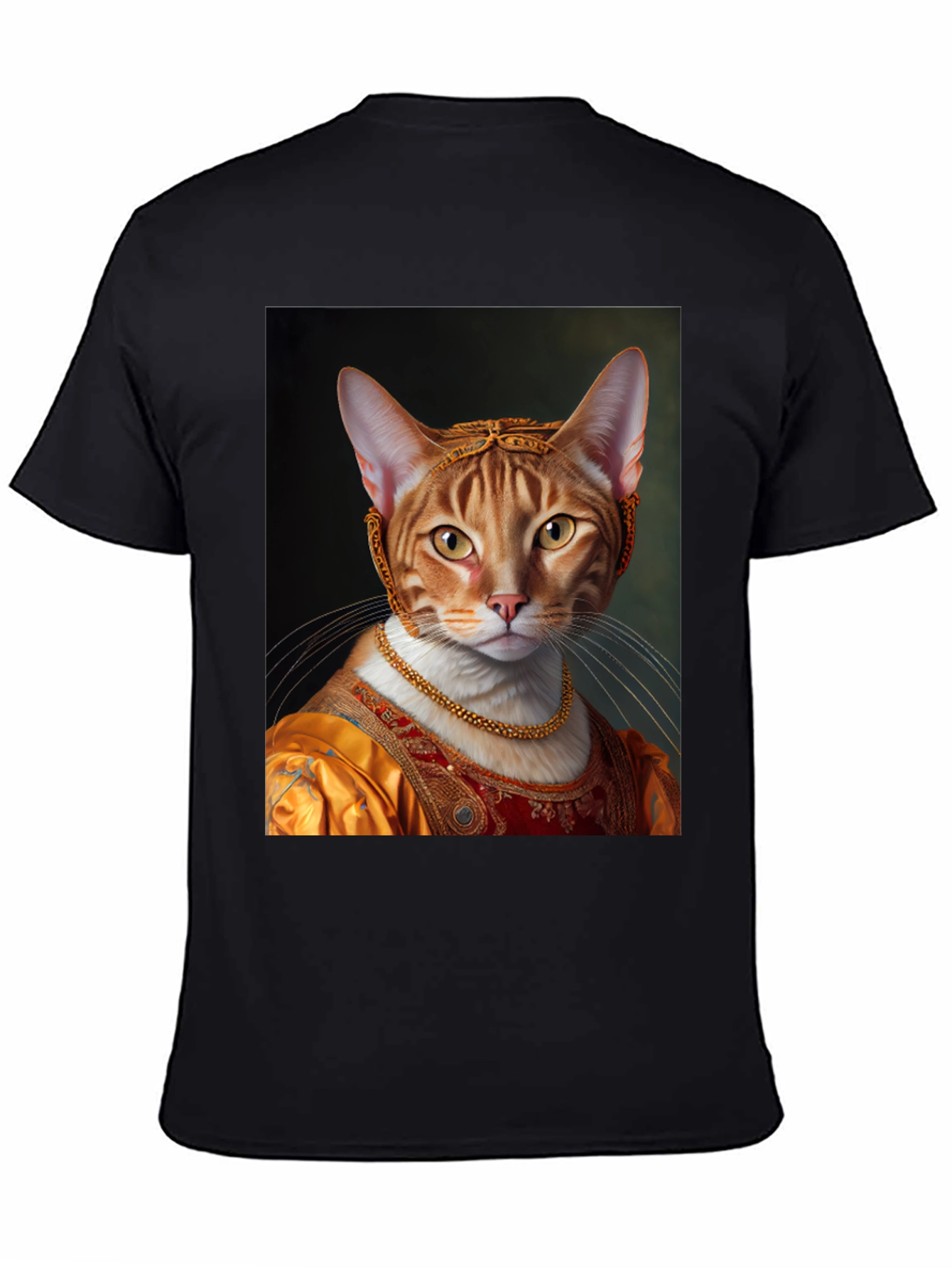 Renaissance Cat Portrait Graphic Tee