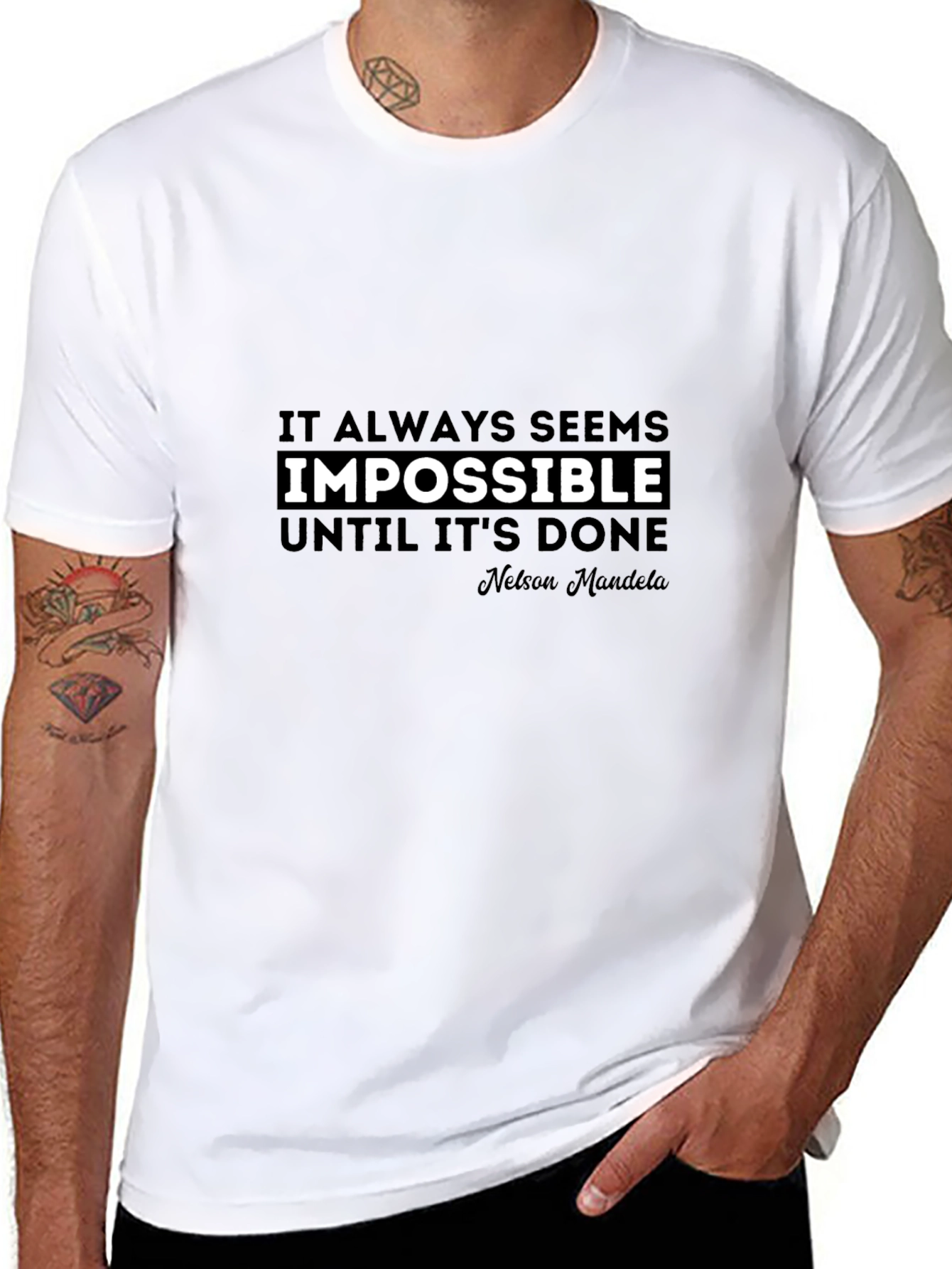 Inspirational Quote T-Shirt - Impossible