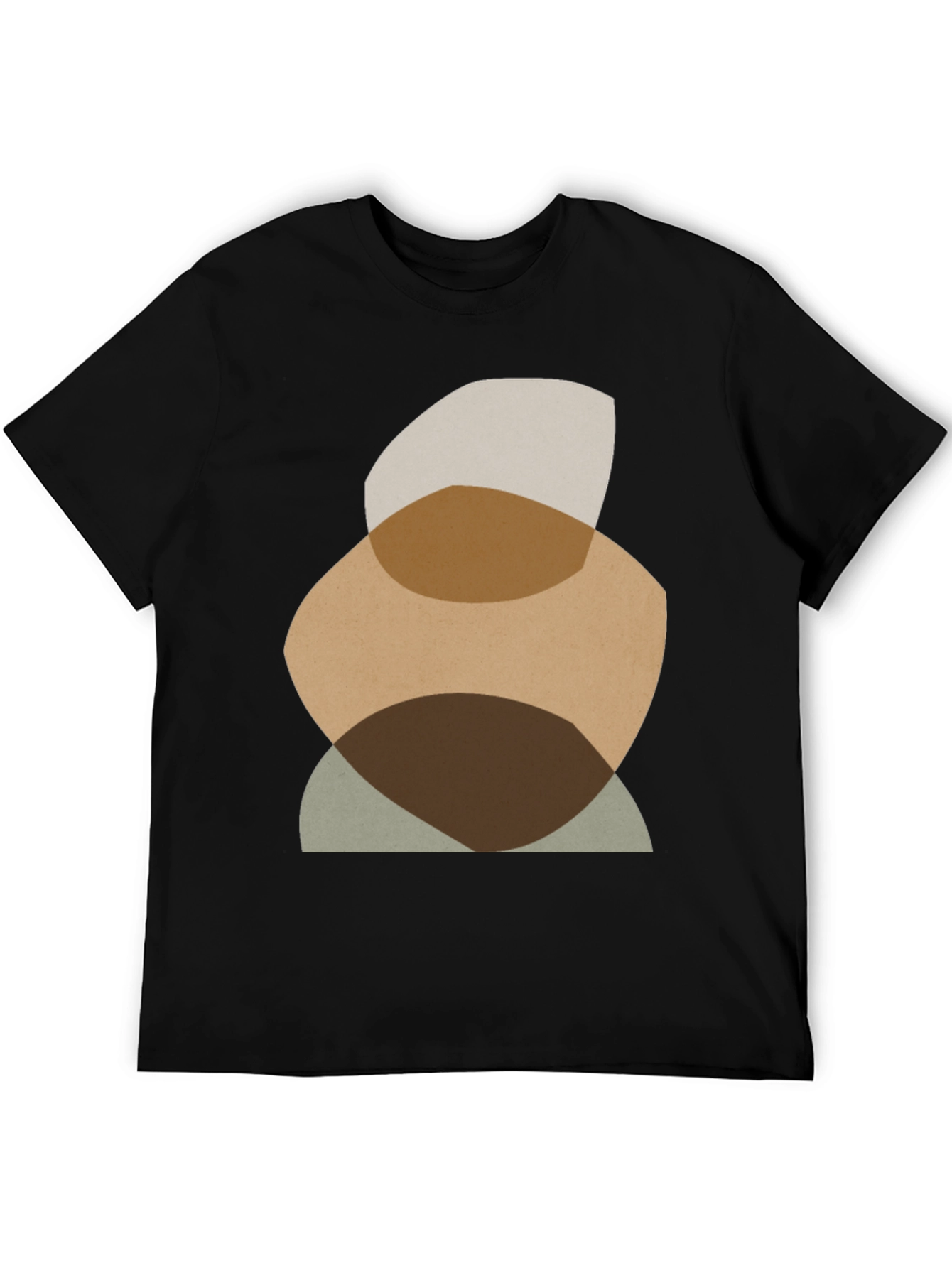 Abstract Shapes Graphic Tee - Modern Casual Shirt