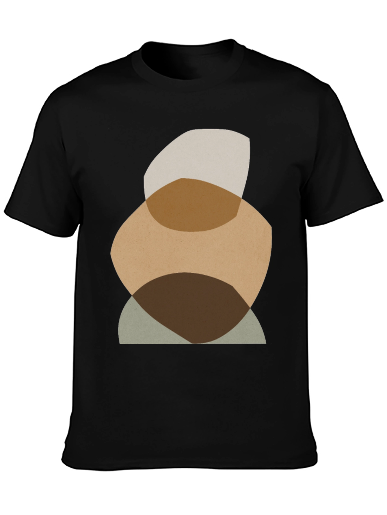 Abstract Shapes Graphic Tee - Modern Casual Shirt