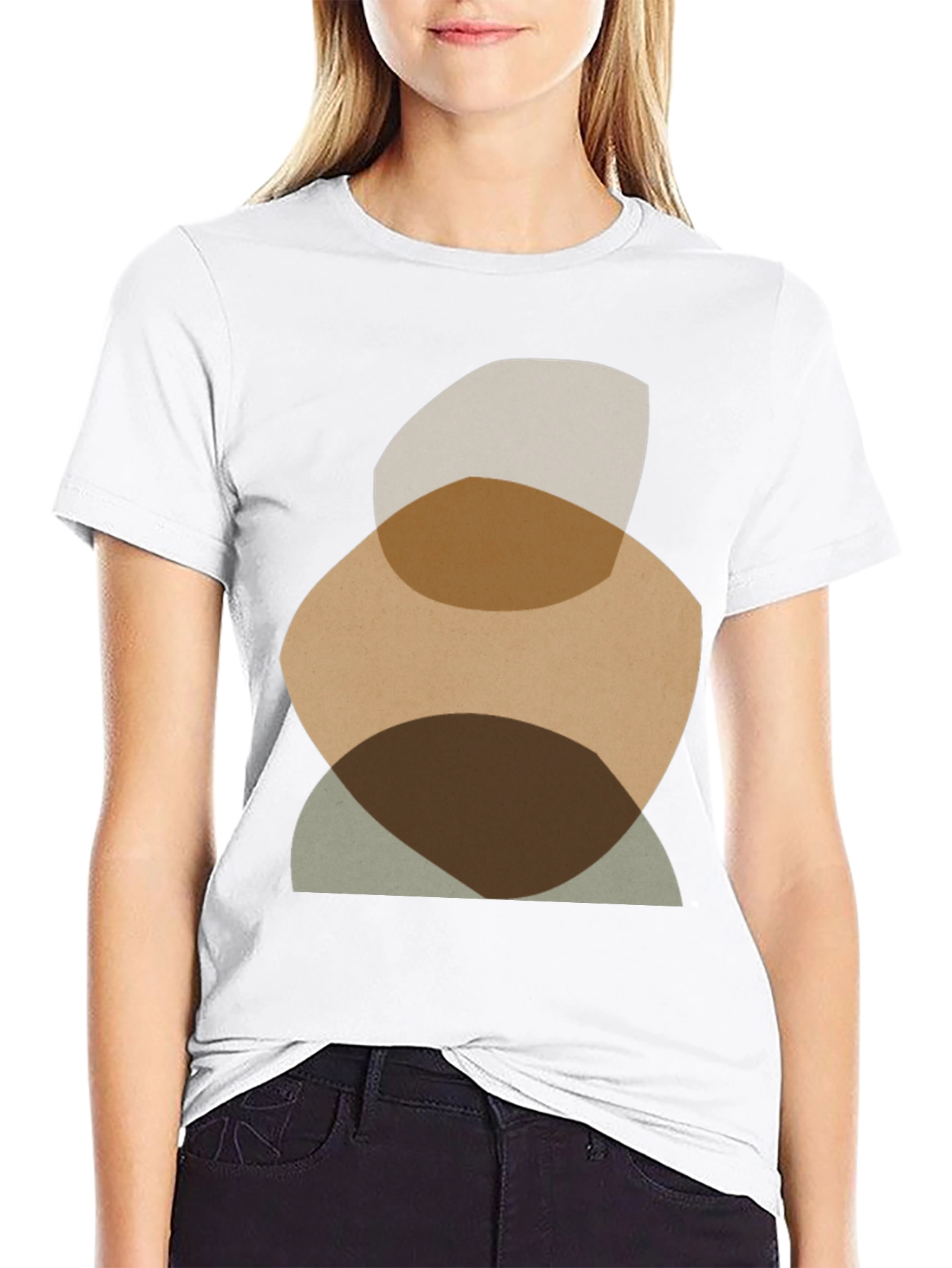 Abstract Shapes Graphic Tee - Modern Casual Shirt