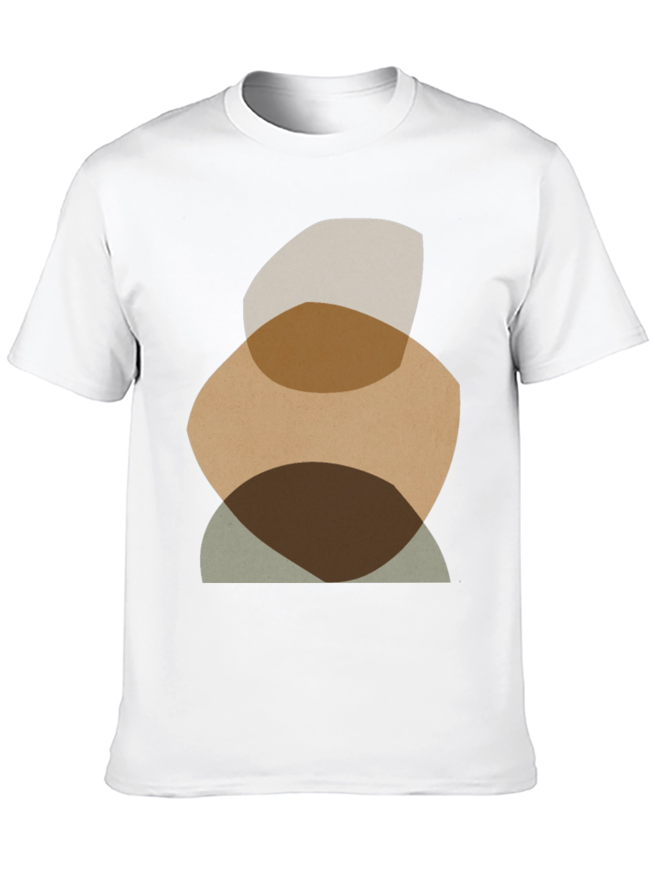 Abstract Shapes Graphic Tee - Modern Casual Shirt