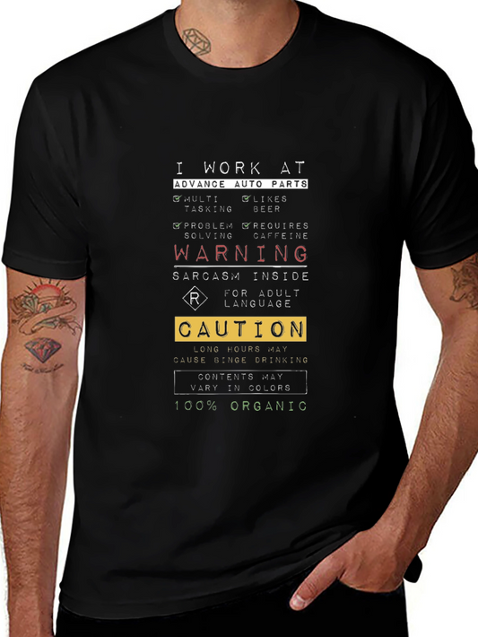 Advance Auto Parts Sarcastic Warning T-Shirt