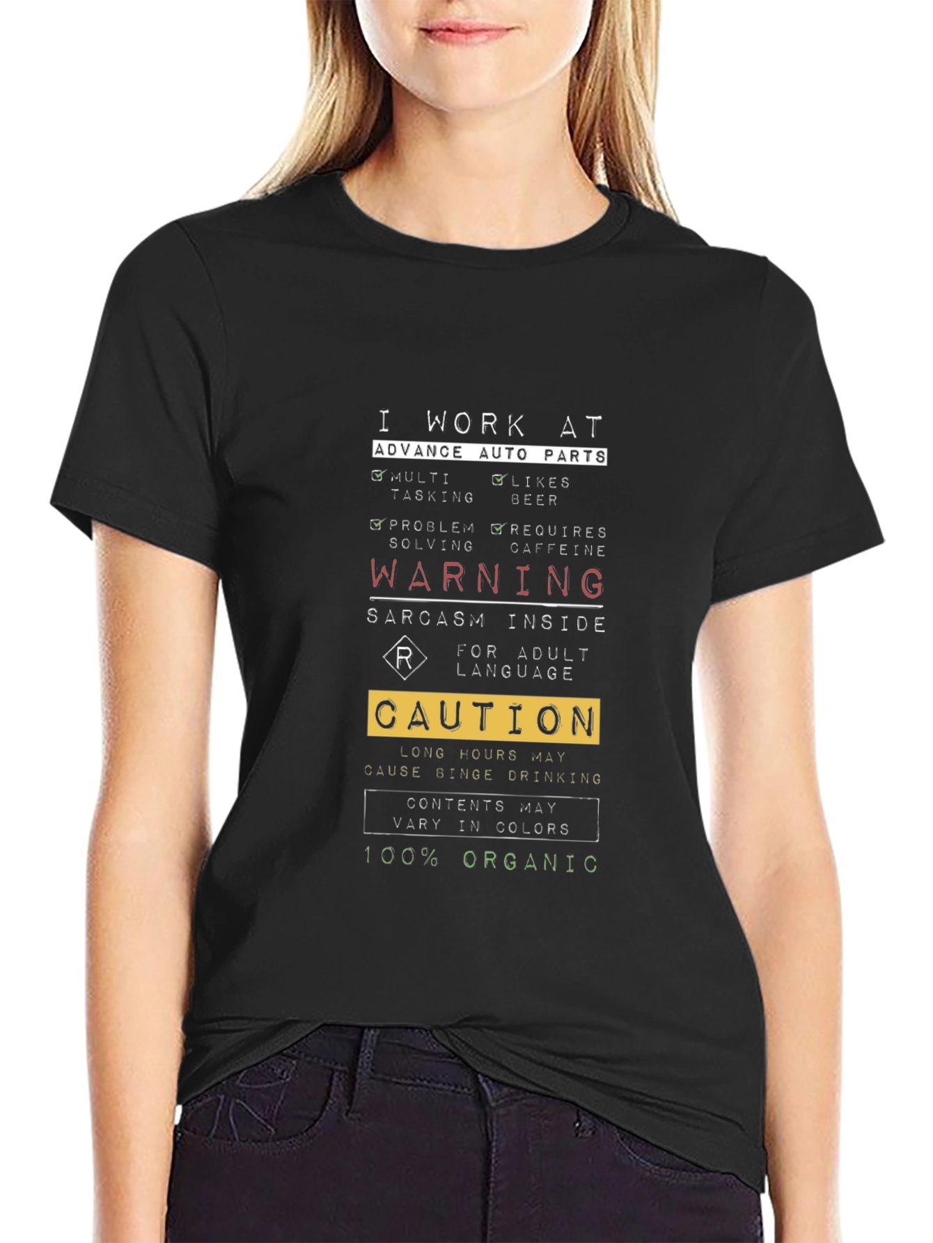 Advance Auto Parts Sarcastic Warning T-Shirt