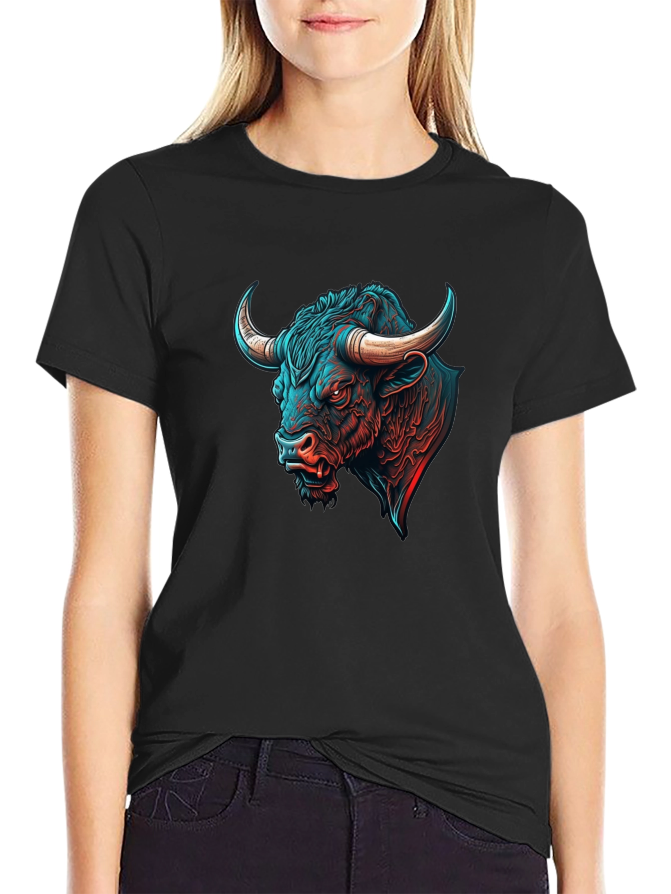 Bull Graphic Tee - Bold Design