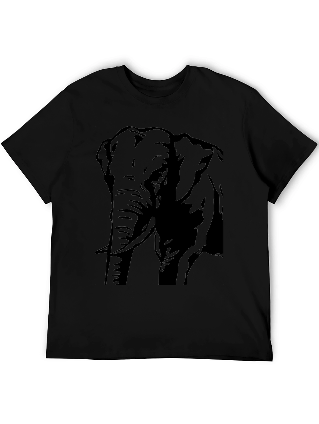 Elephant Graphic Tee - Mens Black T-Shirt