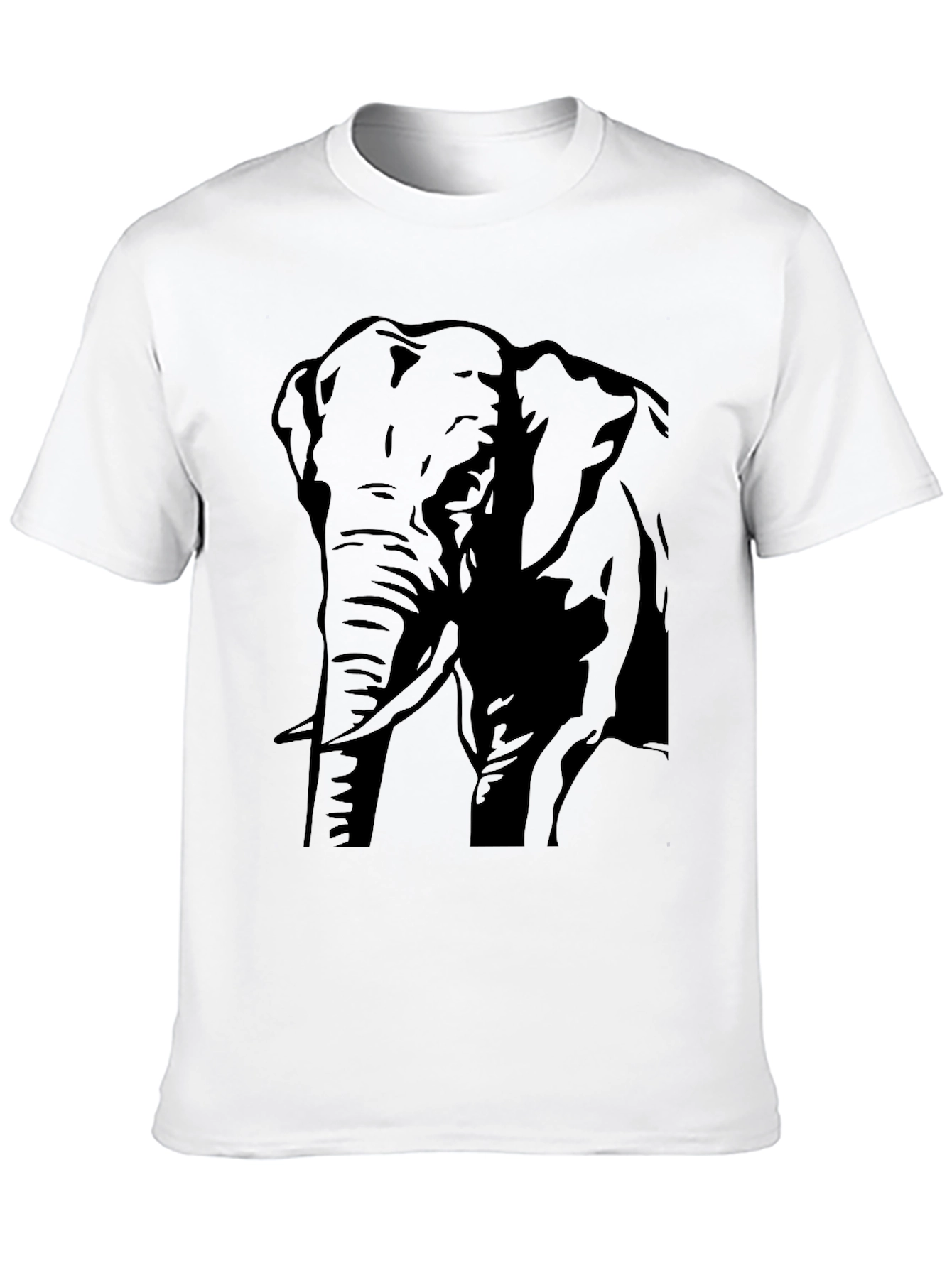 Elephant Graphic Tee - Mens Black T-Shirt