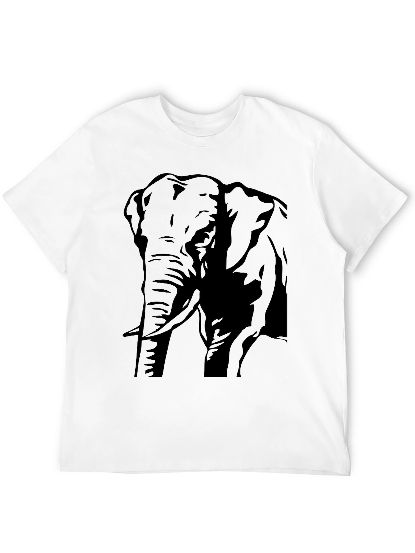 Elephant Graphic Tee - Mens Black T-Shirt