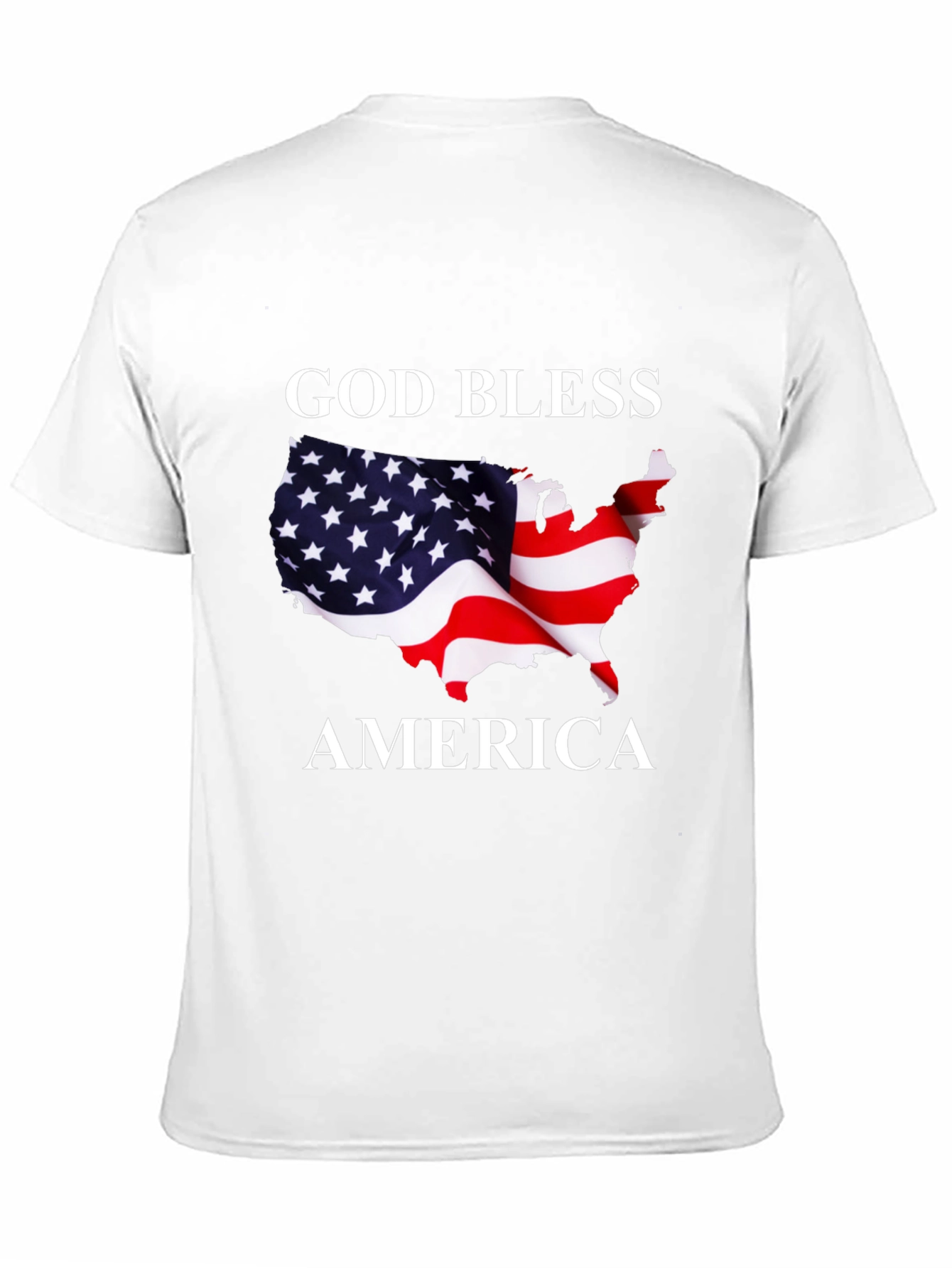 God Bless America Patriotic Graphic T-Shirt