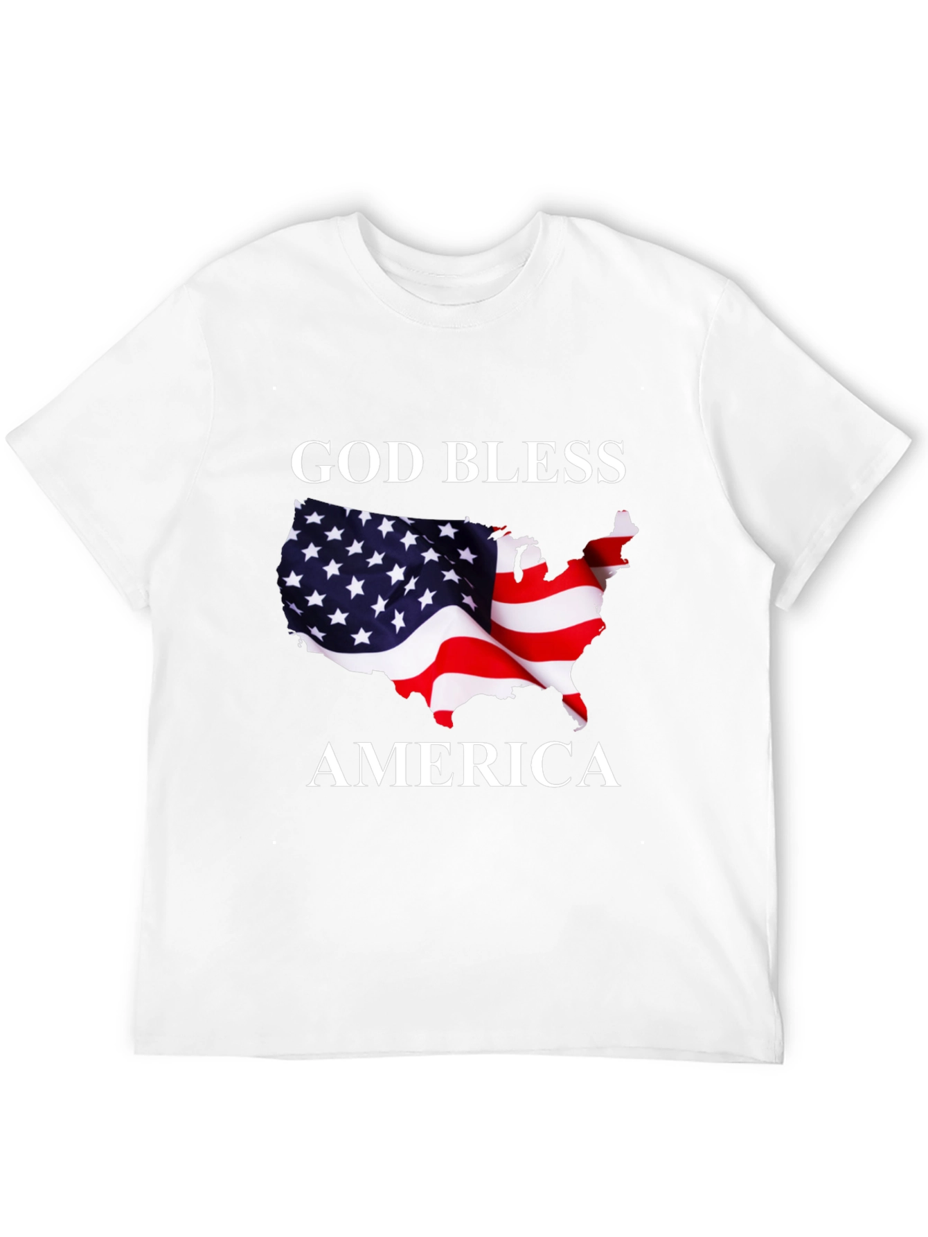 God Bless America Patriotic Graphic T-Shirt