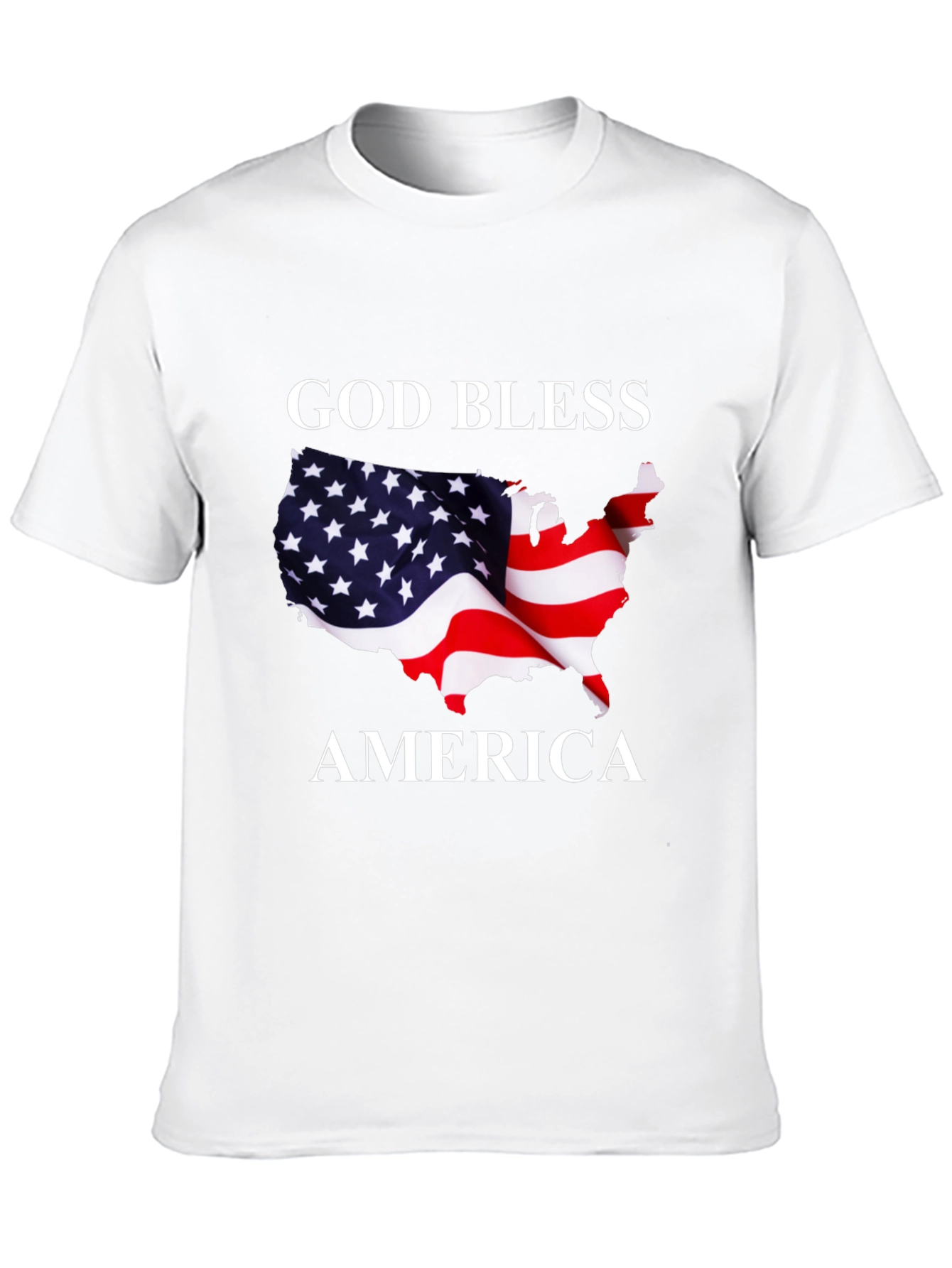 God Bless America Patriotic Graphic T-Shirt