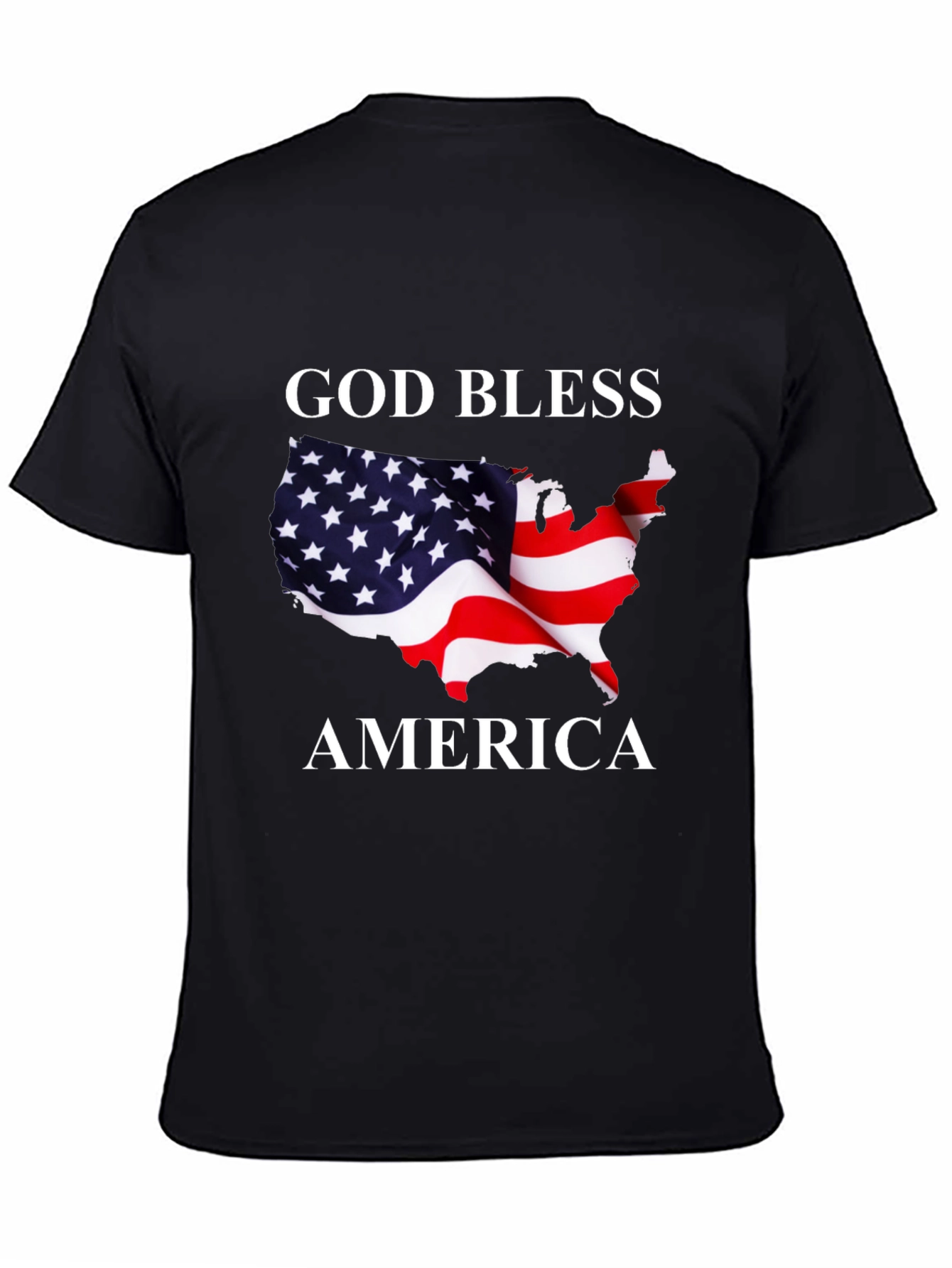 God Bless America Patriotic Graphic T-Shirt