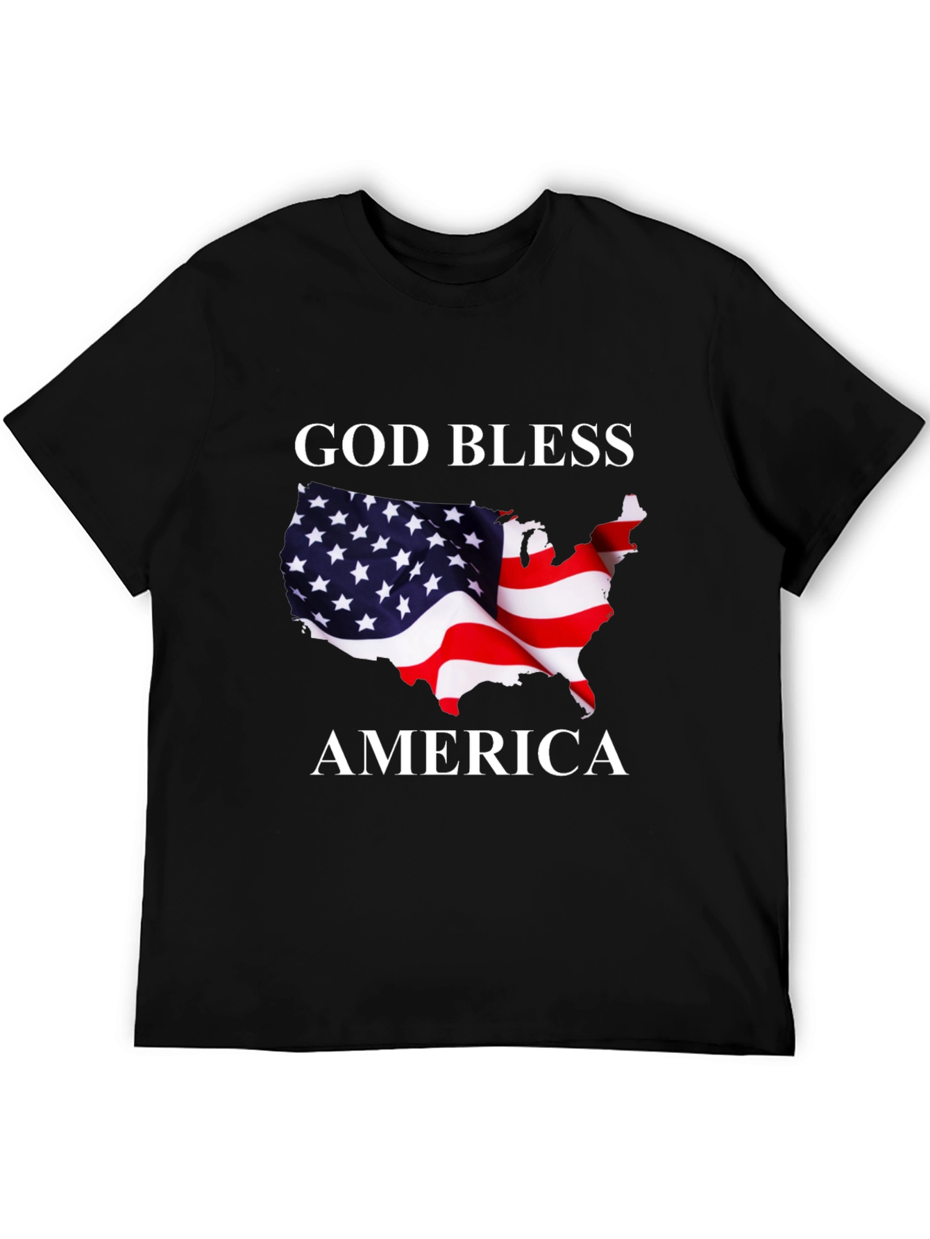 God Bless America Patriotic Graphic T-Shirt