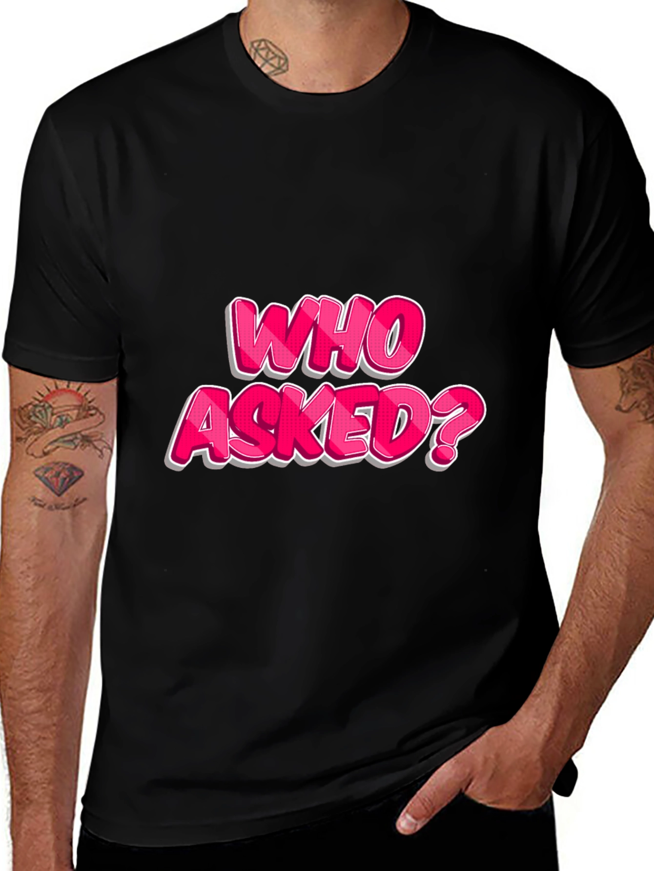 Who Asked? Graphic T-Shirt - Bold Statement Tee