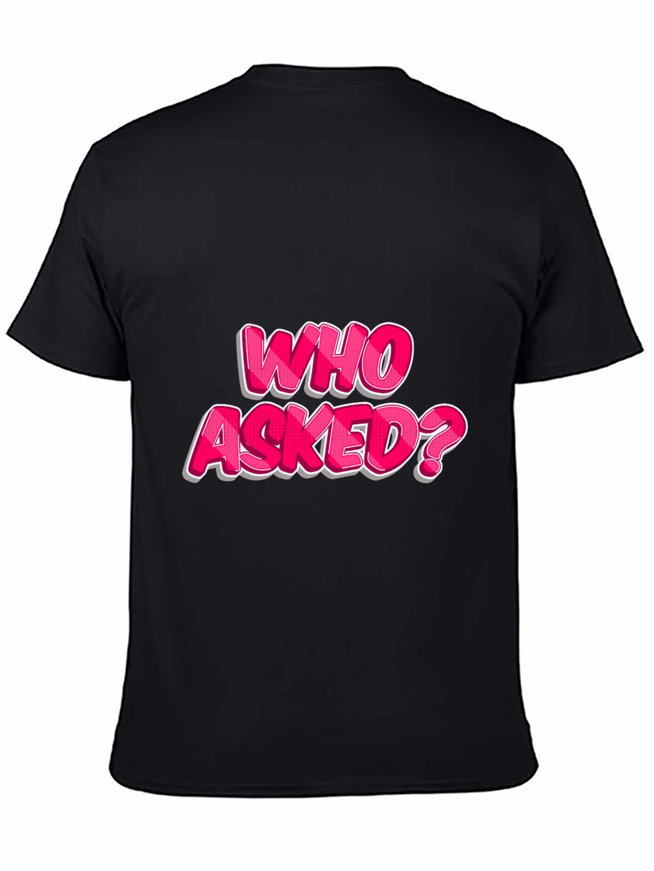 Who Asked? Graphic T-Shirt - Bold Statement Tee