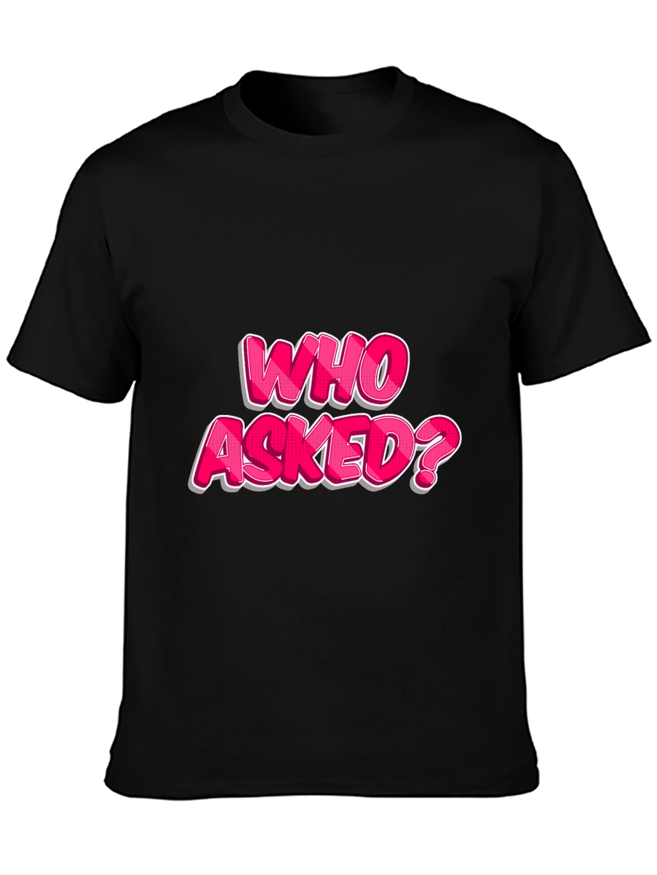 Who Asked? Graphic T-Shirt - Bold Statement Tee