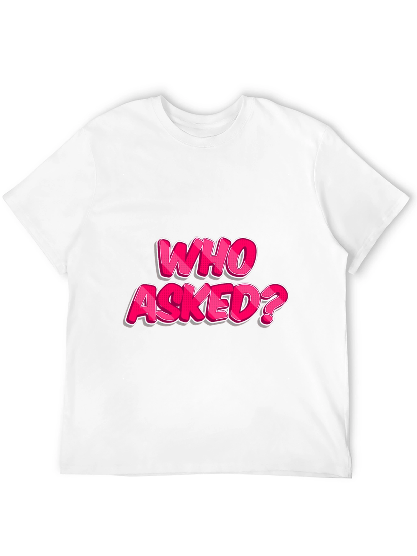 Who Asked? Graphic T-Shirt - Bold Statement Tee